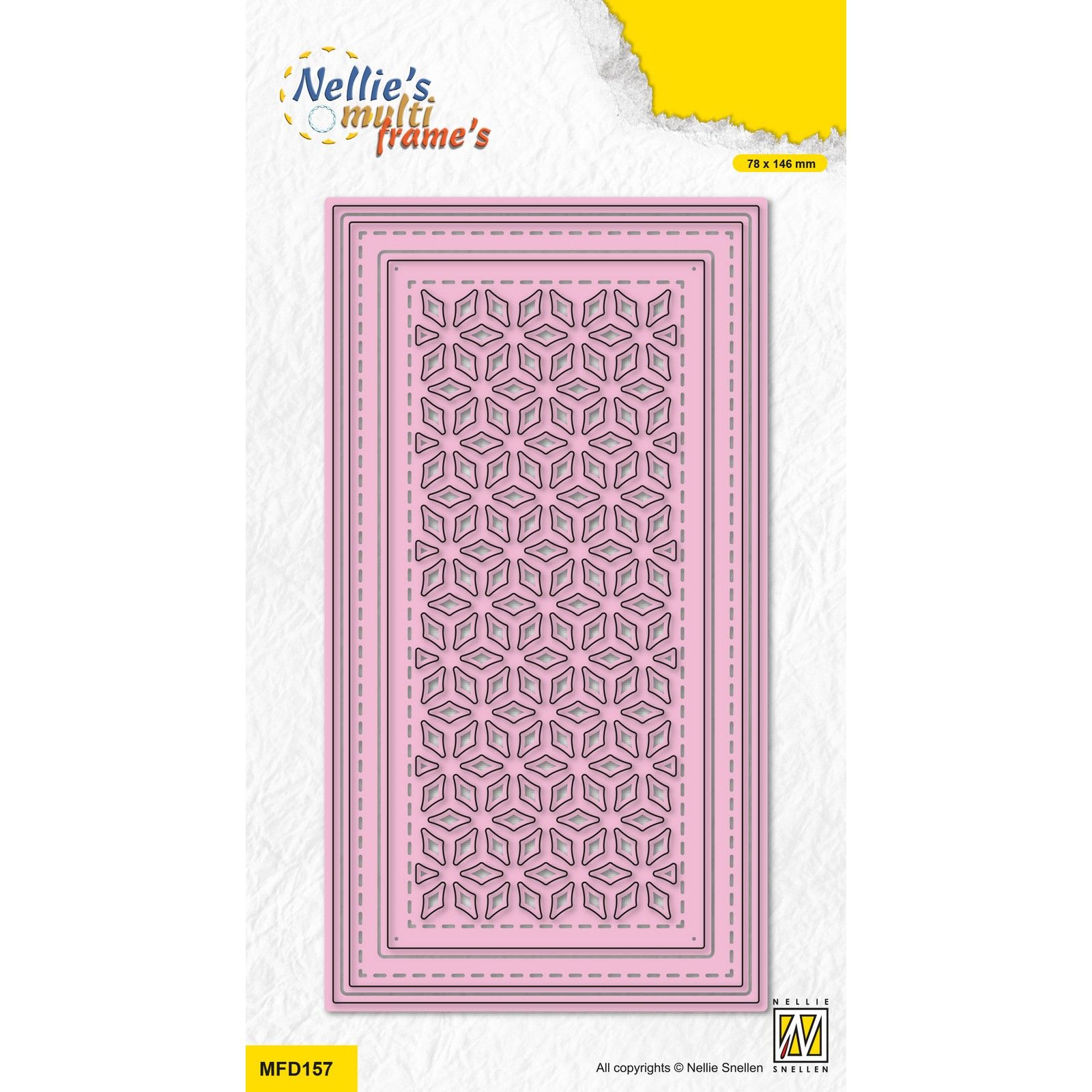 Nellie's Choice • Multi Frame Dies Rechthoek Kerstster 3st.