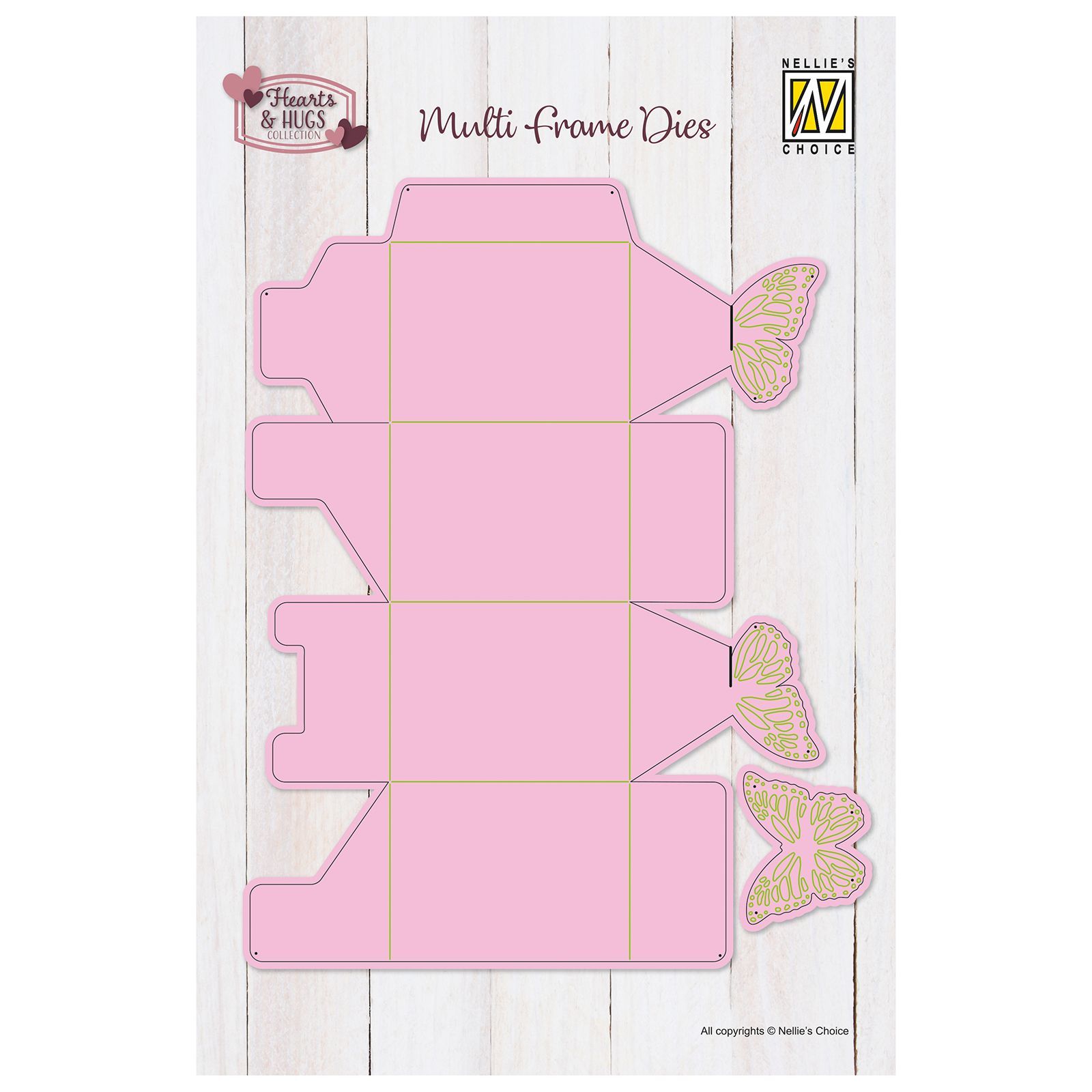 Nellie's Choice • Multi Frame Dies Boîte Papillon 2pcs