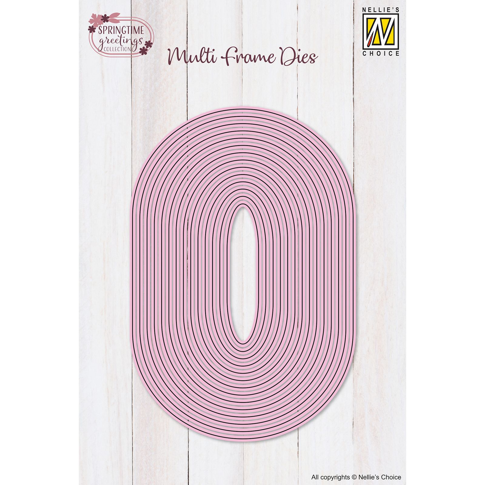 Nellie's Choice • Multi Frame Dies Oval 14pcs