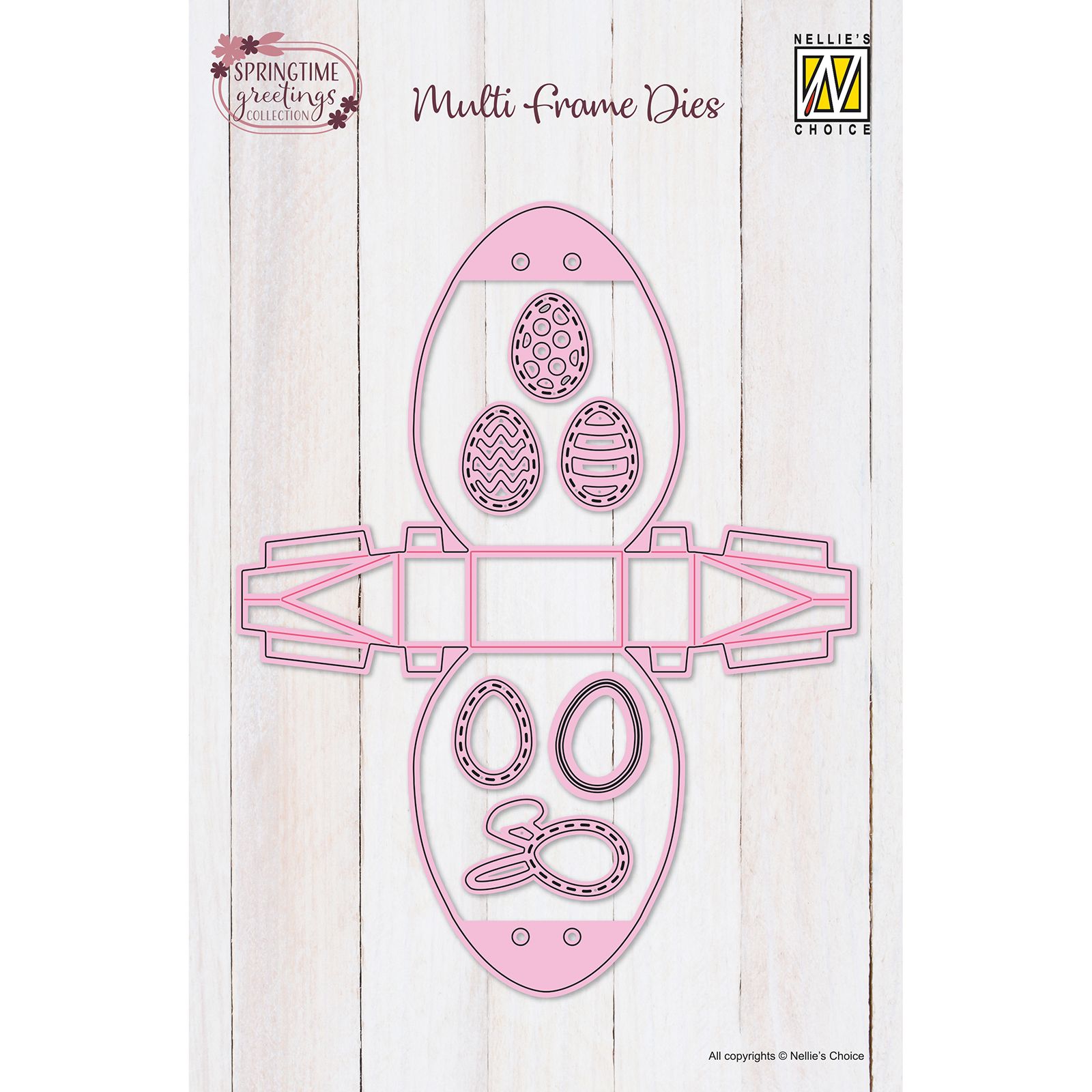 Nellie's Choice • Multi Frame Dies Uovo di Pasqua 8pz