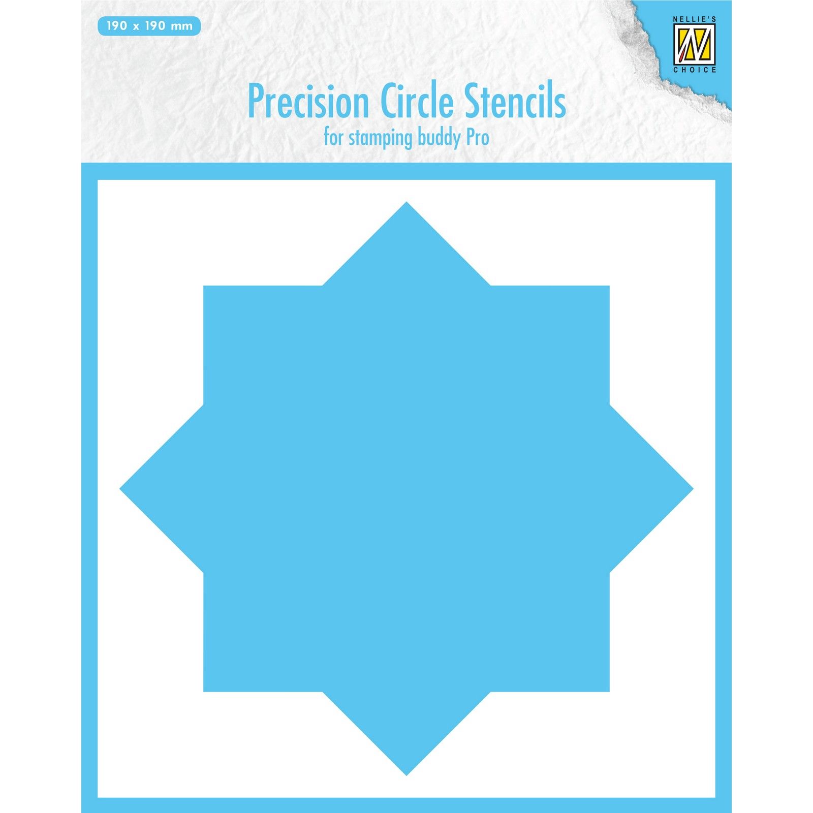 Nellie's Choice • Precision Circle Stencils 8-Point Circle 20x20cm