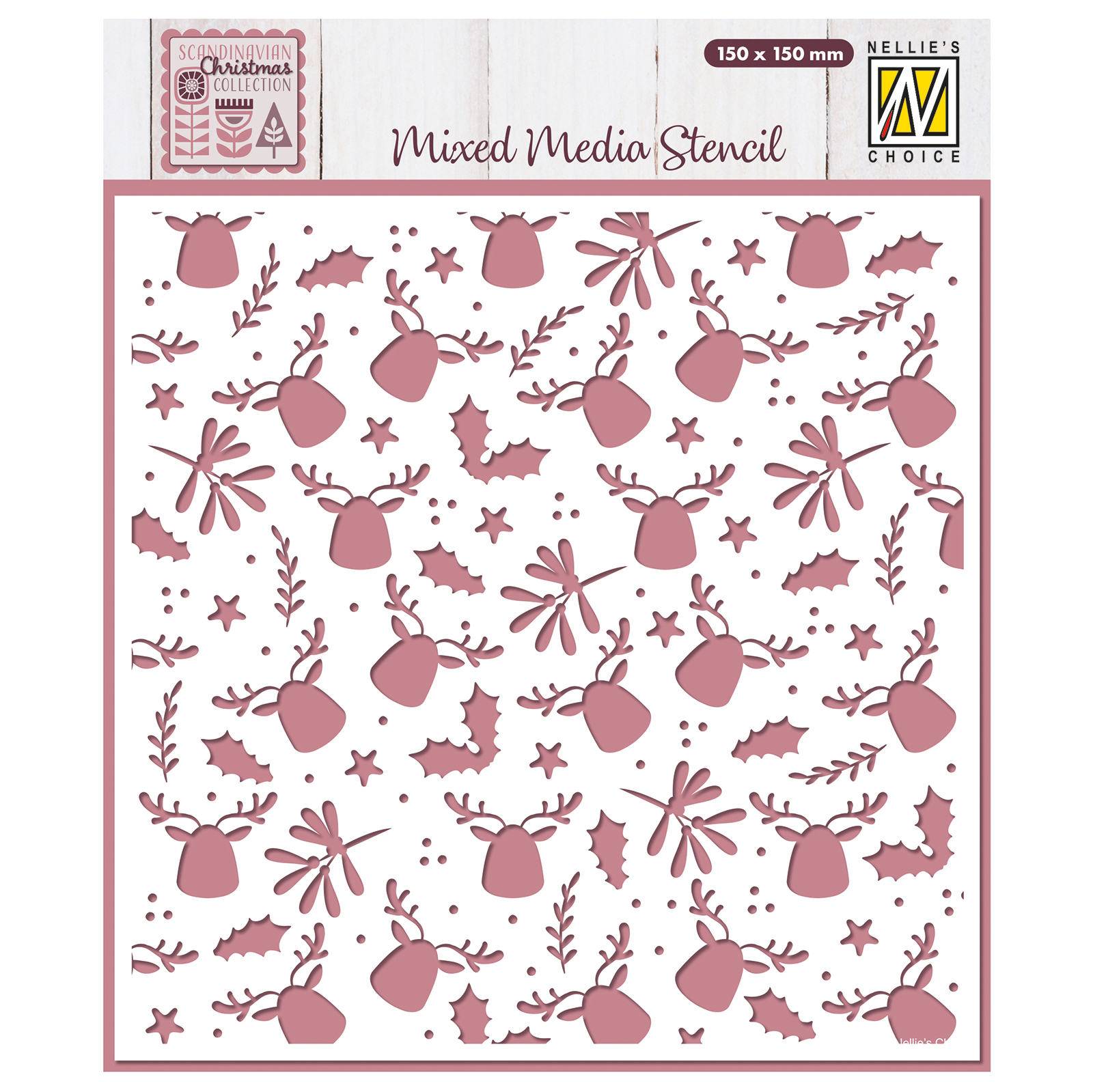 Nellie's Choice • Schablone Elche 15x15cm