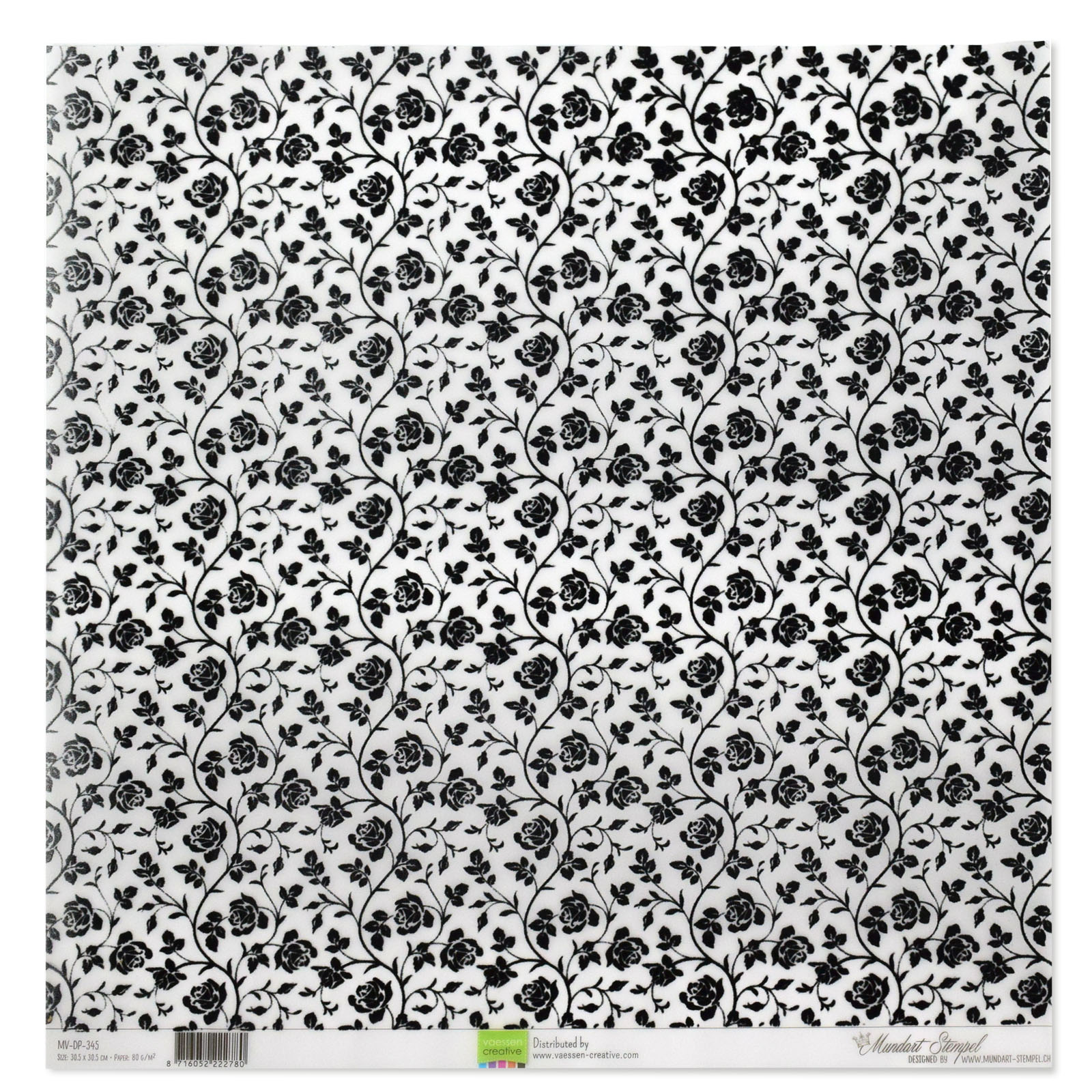 Mundart Stempel • Vellum paper velvet roses