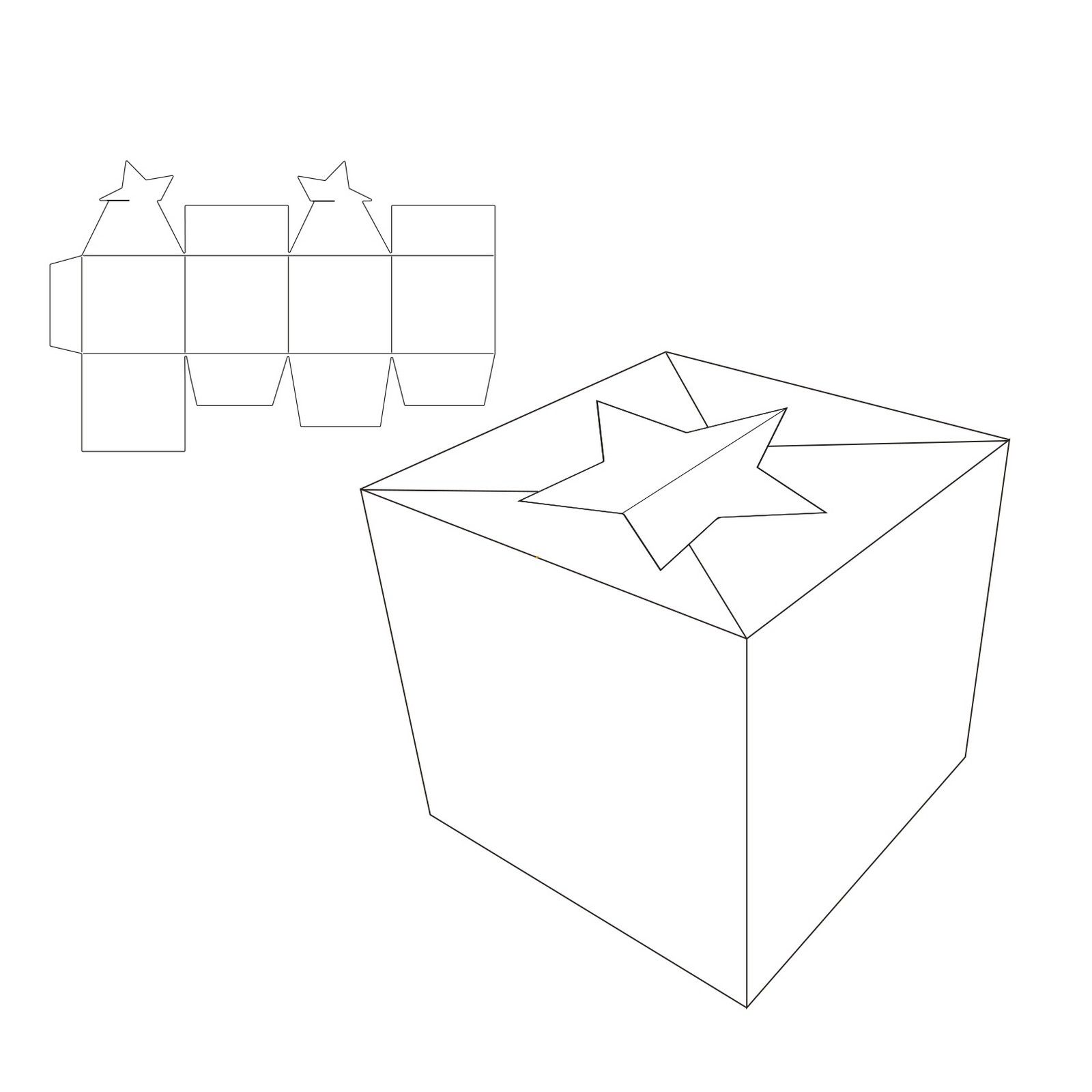 Mundart Stempel • Matrice de découpe box with star