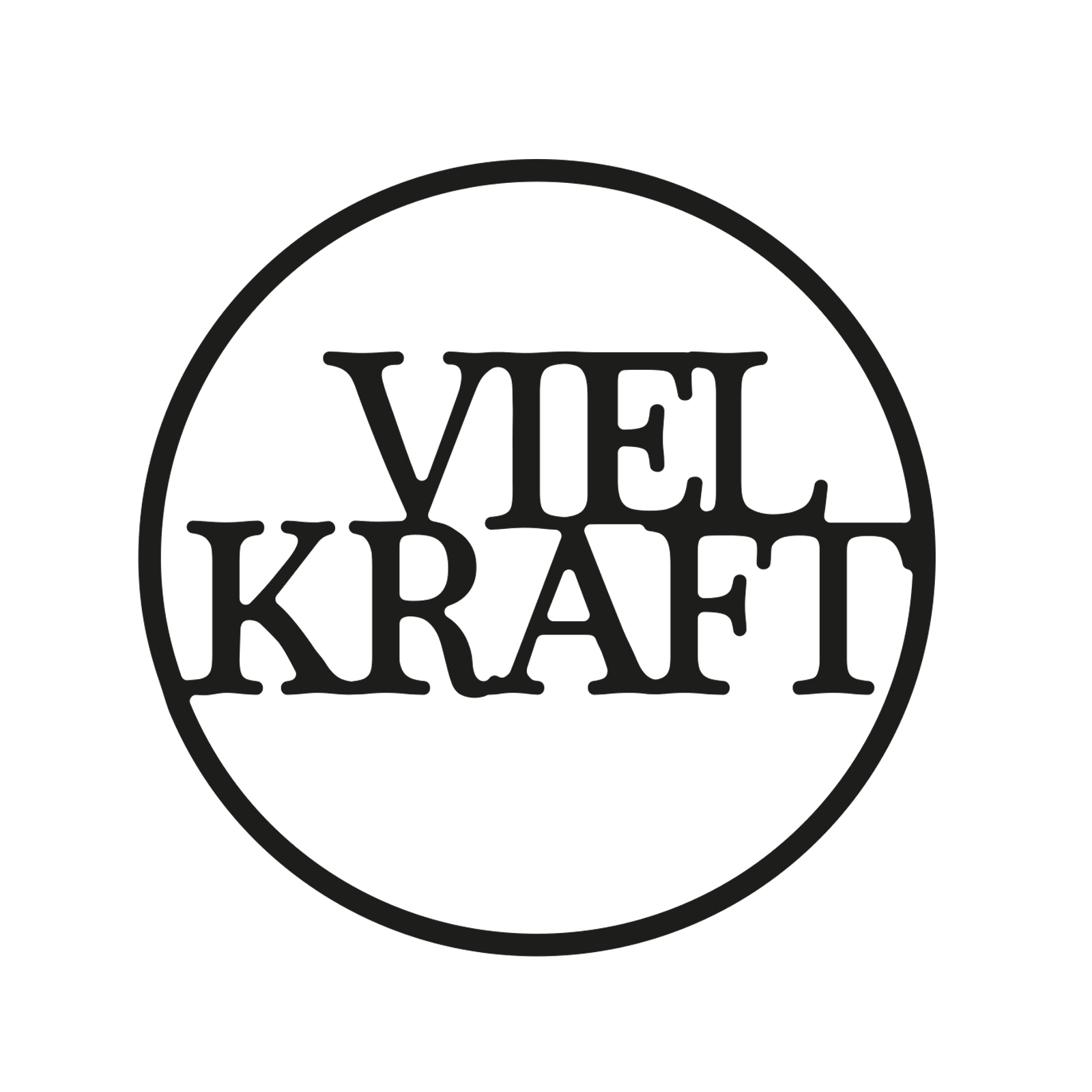 Mundart Stempel • Matrice de découpe avec texte allemand "viel Kraft"