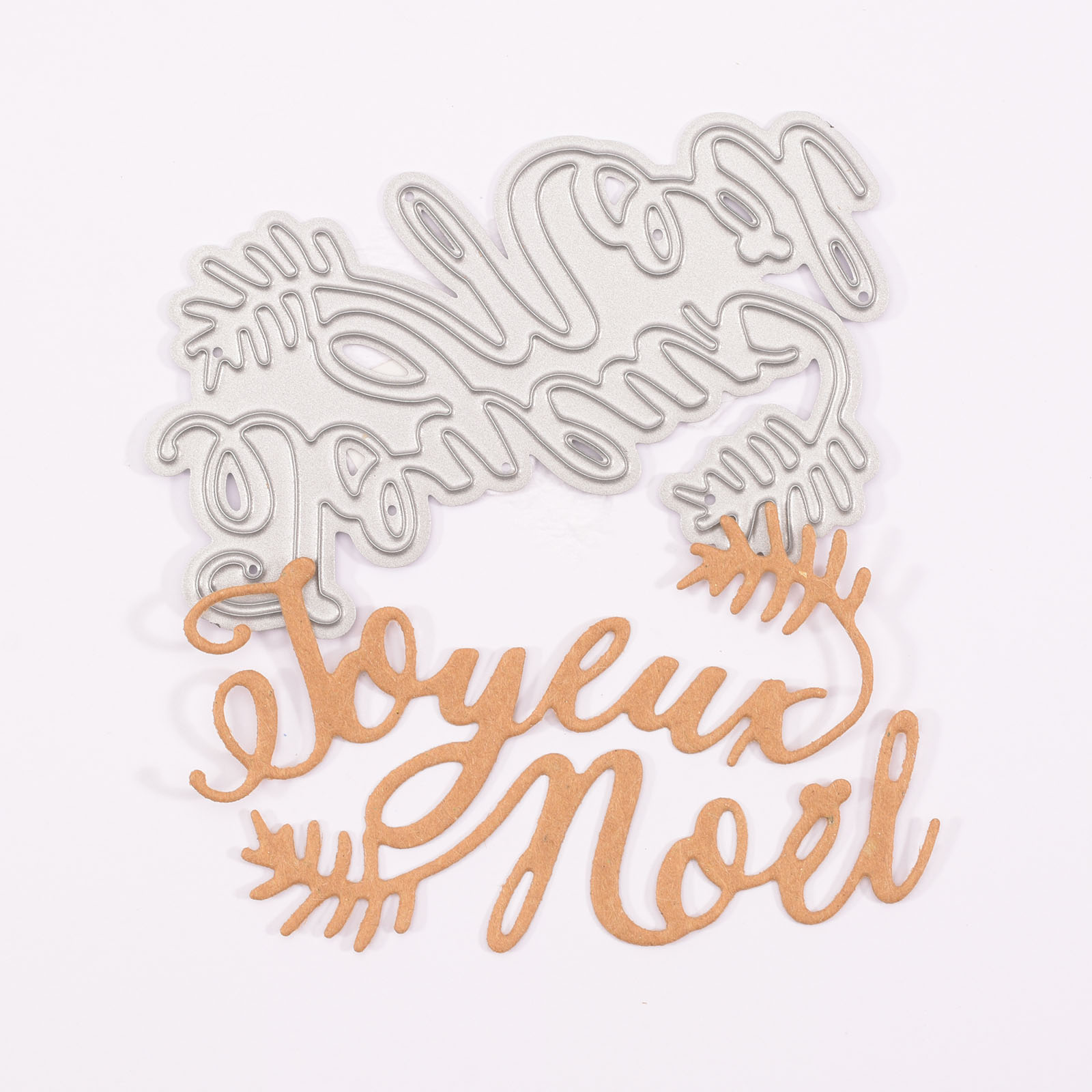 Mundart Stempel • Stanzschablone Französischer Text "Joyeux Noel"