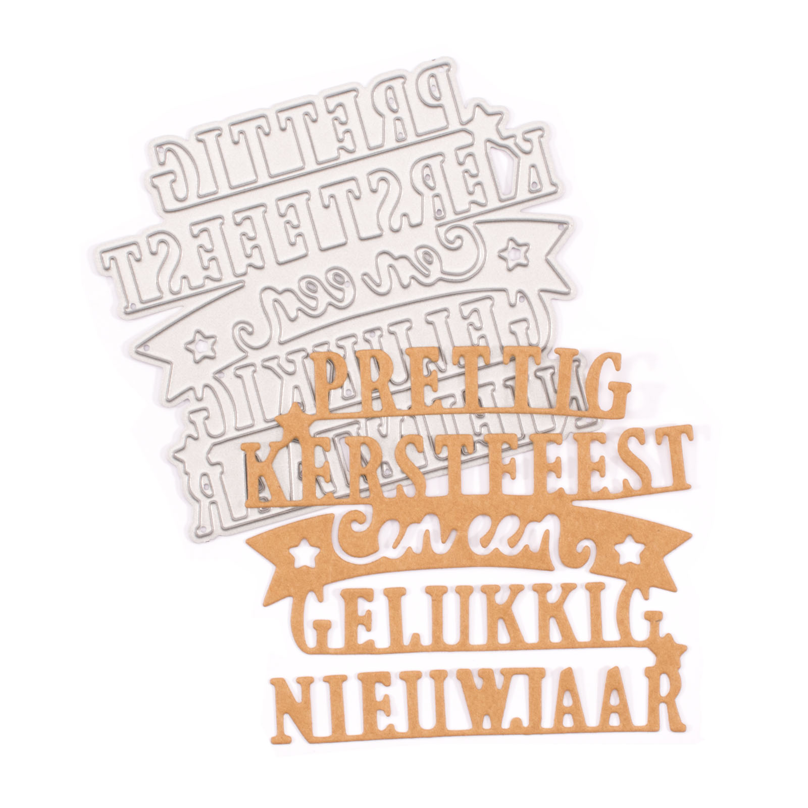 Mundart Stempel • Snijmal "Prettig Kerstfeest 1"