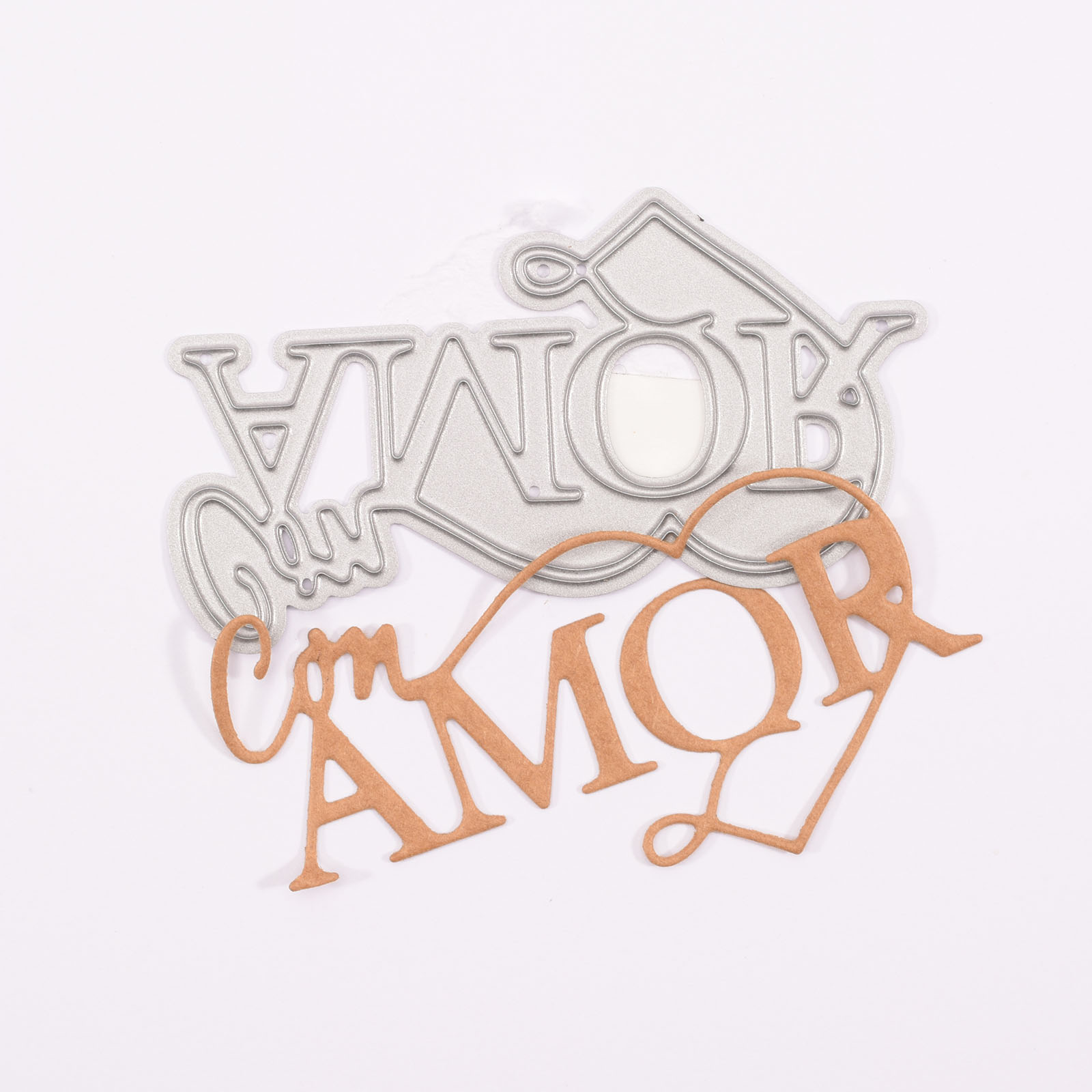 Mundart Stempel • Cutting Die Spanish text "con amor"