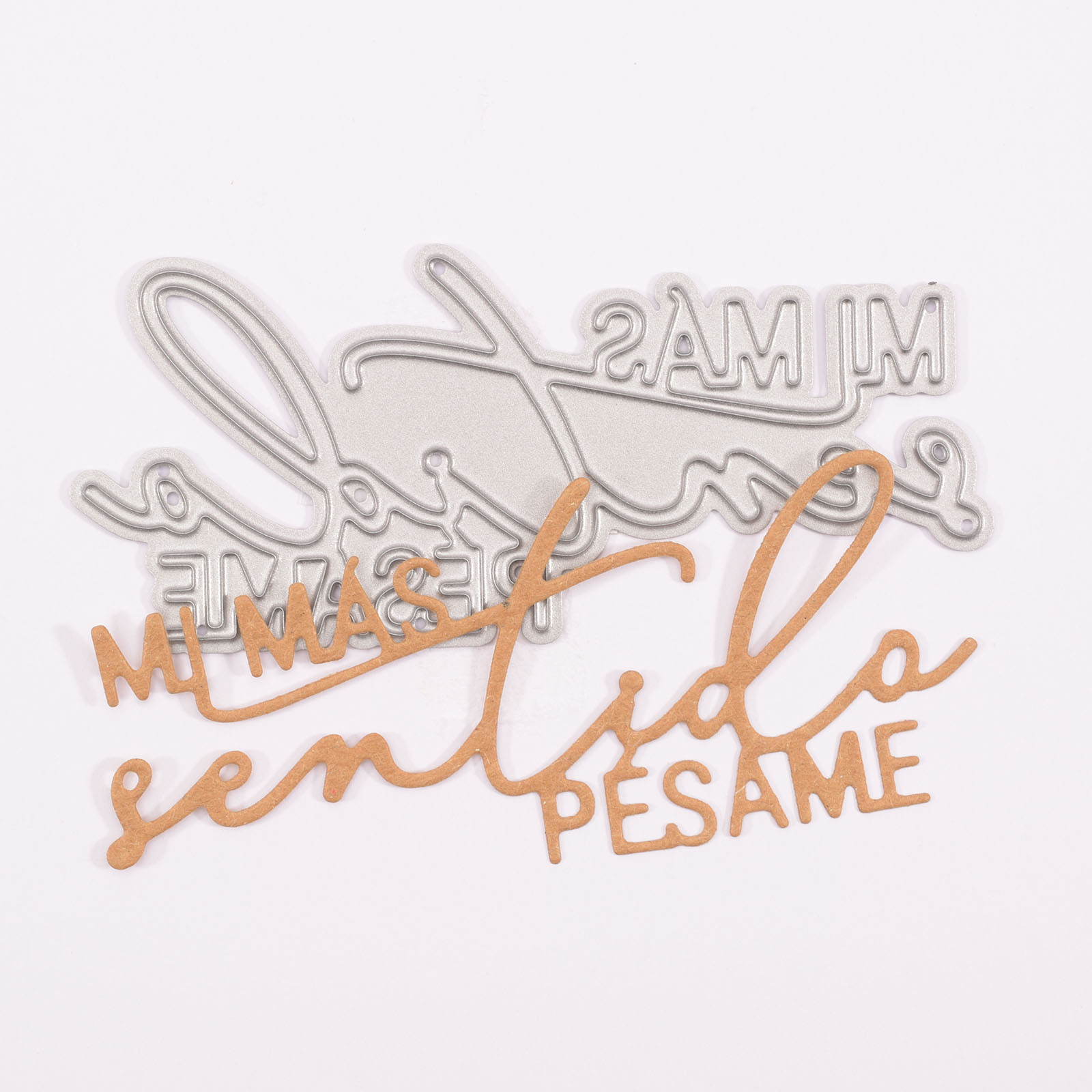 Mundart Stempel • Matrice de découpe avec texte en espagnol "mi más sentido pésame"