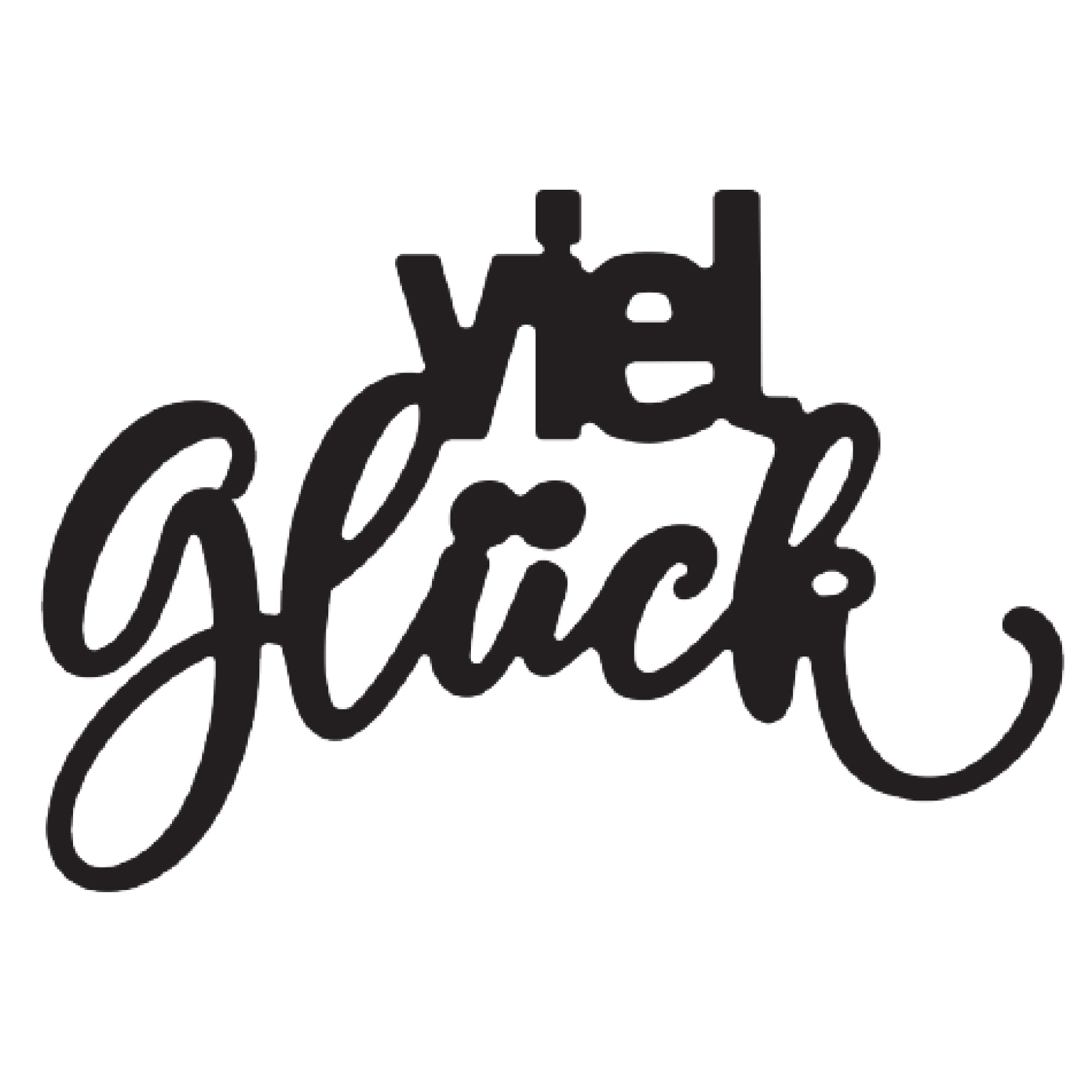 Mundart Stempel • Cutting Die German text "viel Glück"
