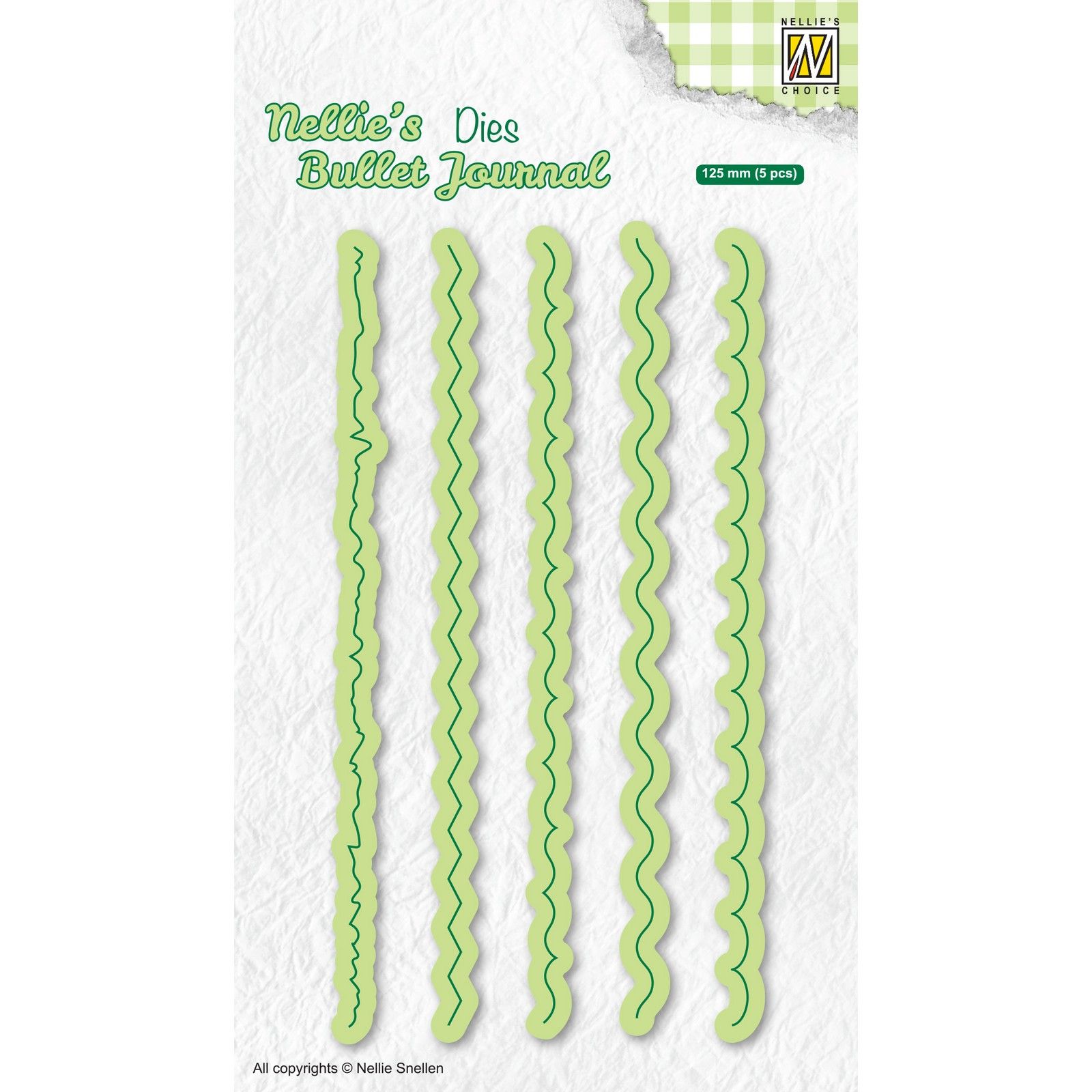 Nellie's Choice • Bullet Journal Cutting Dies Bord 5pcs