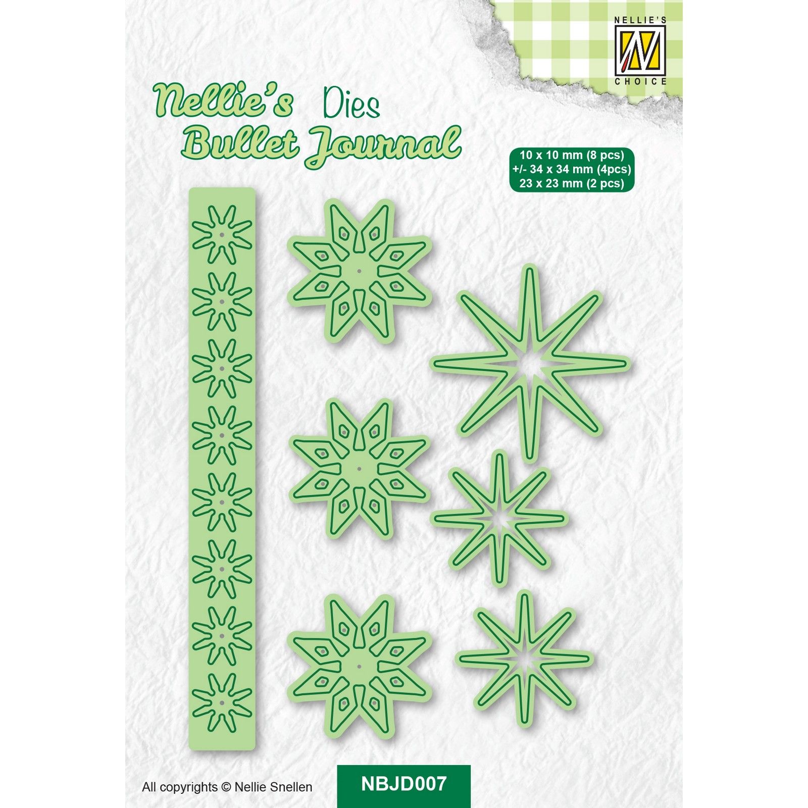 Nellie's Choice • Bullet Journal Cutting Dies Flowers 7pcs