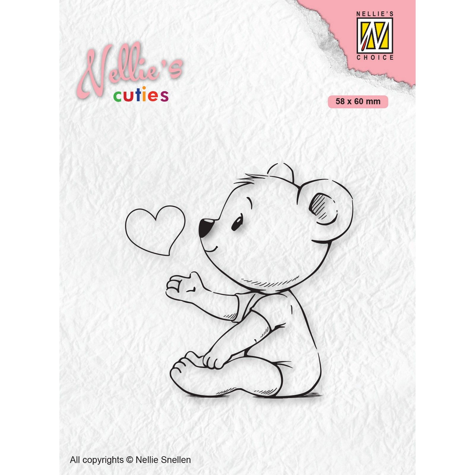 Nellie's Choice • Nellie's Cuties Clear Stamp Love You Mama