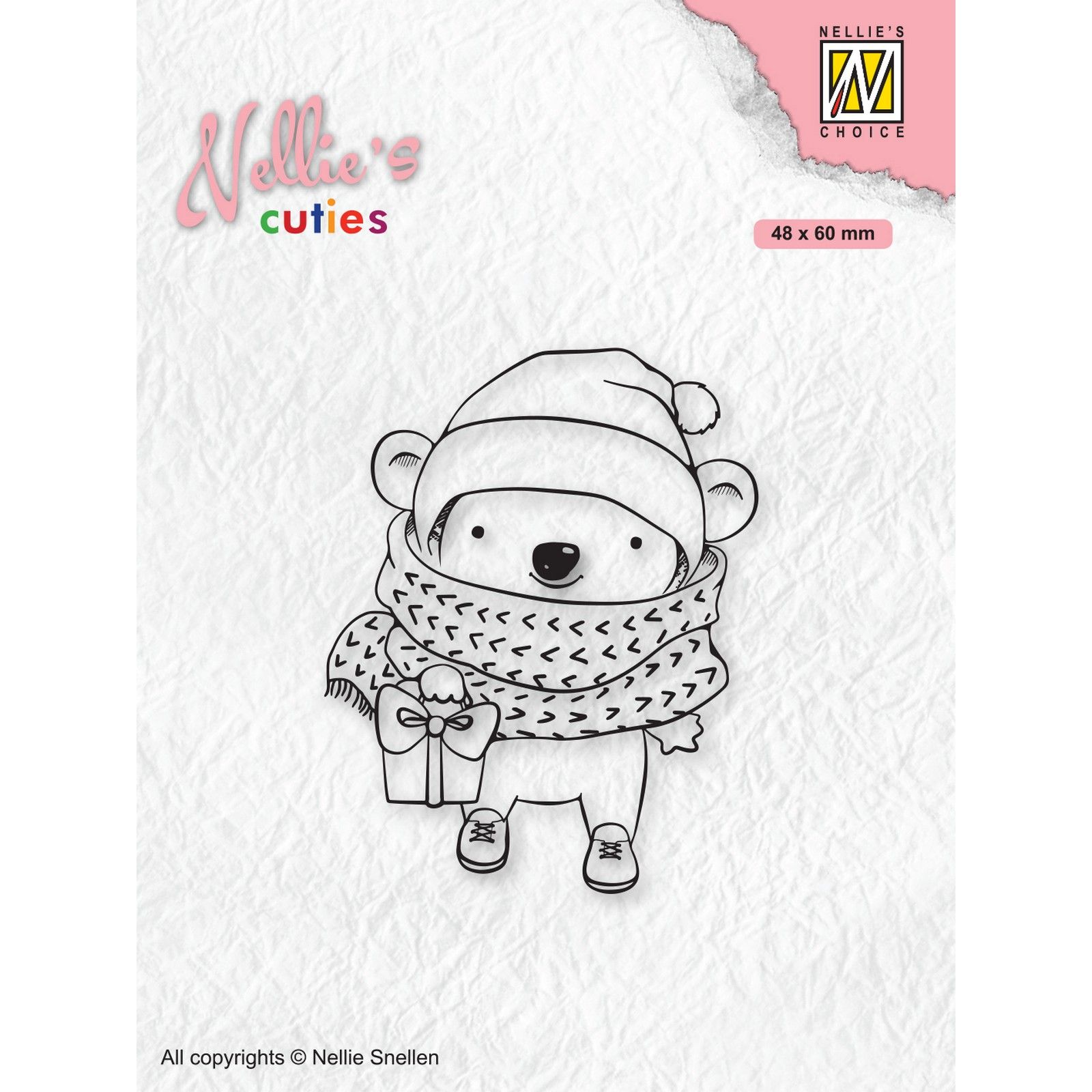 Nellie's Choice • Nellie's Christmas Cuties Clear Stempels Koala with Parcel