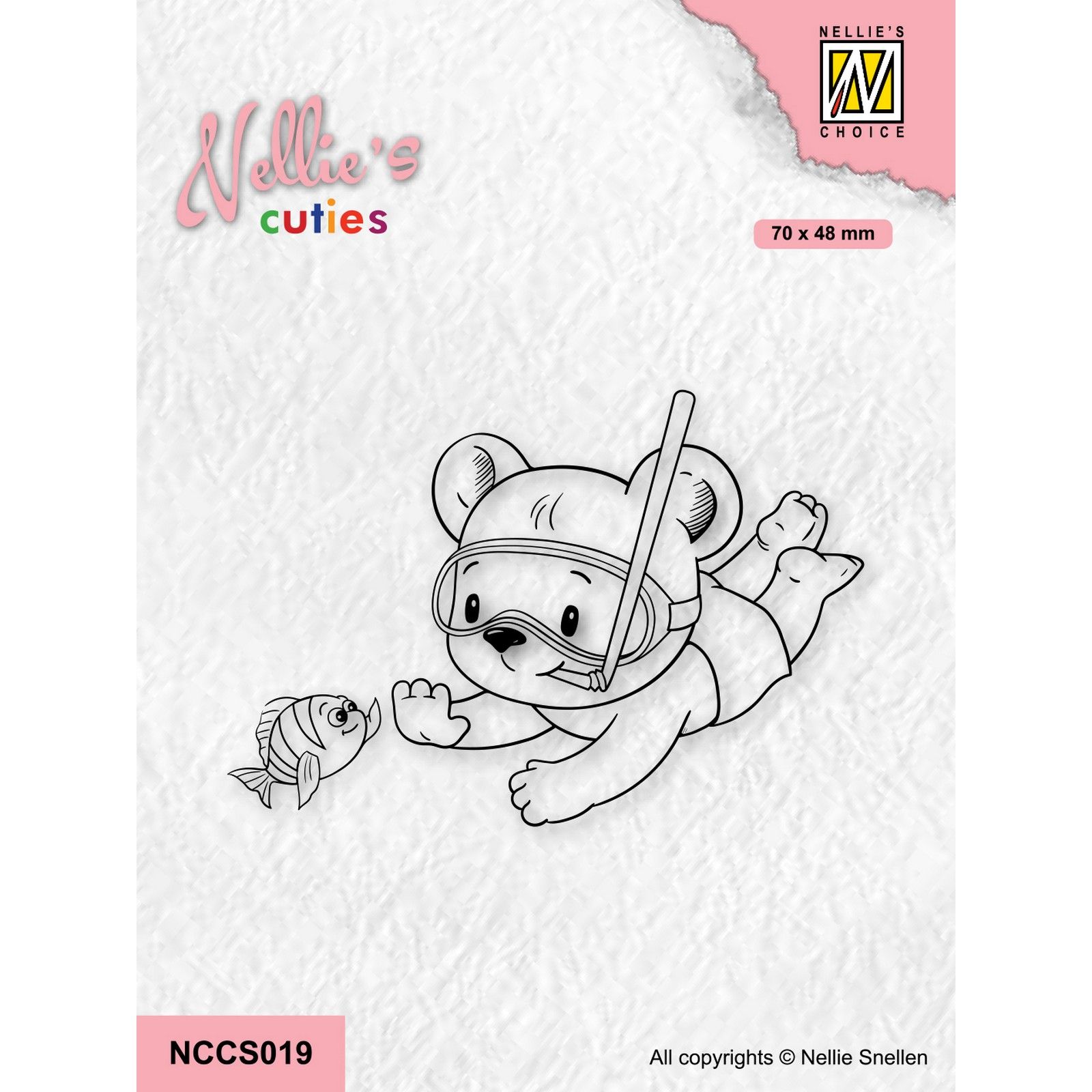 Nellie's Choice • Nellie's Cuties Clear Stamp Hi Buddy