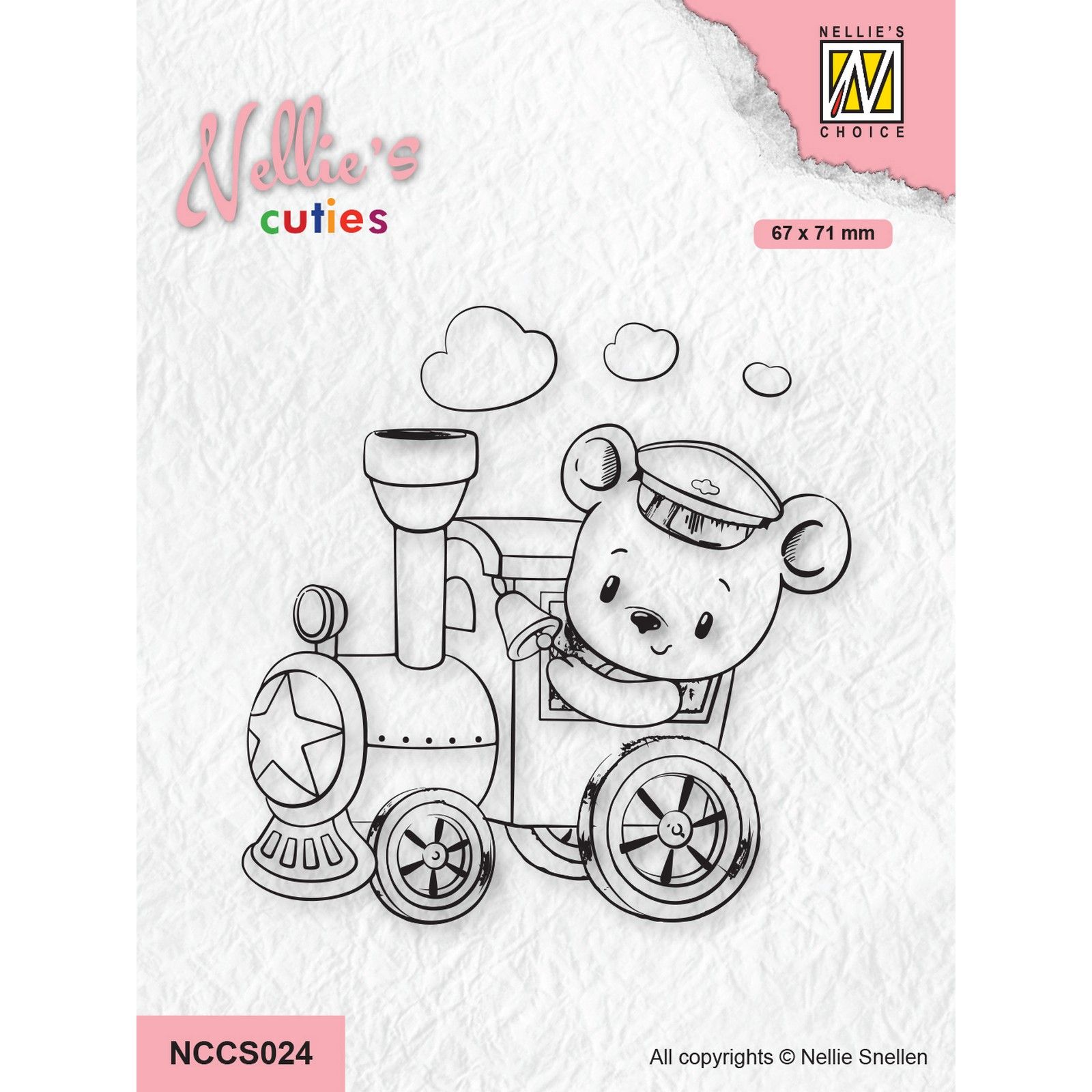 Nellie's Choice • Nellie's Cuties Clear Stamp Train Engineer