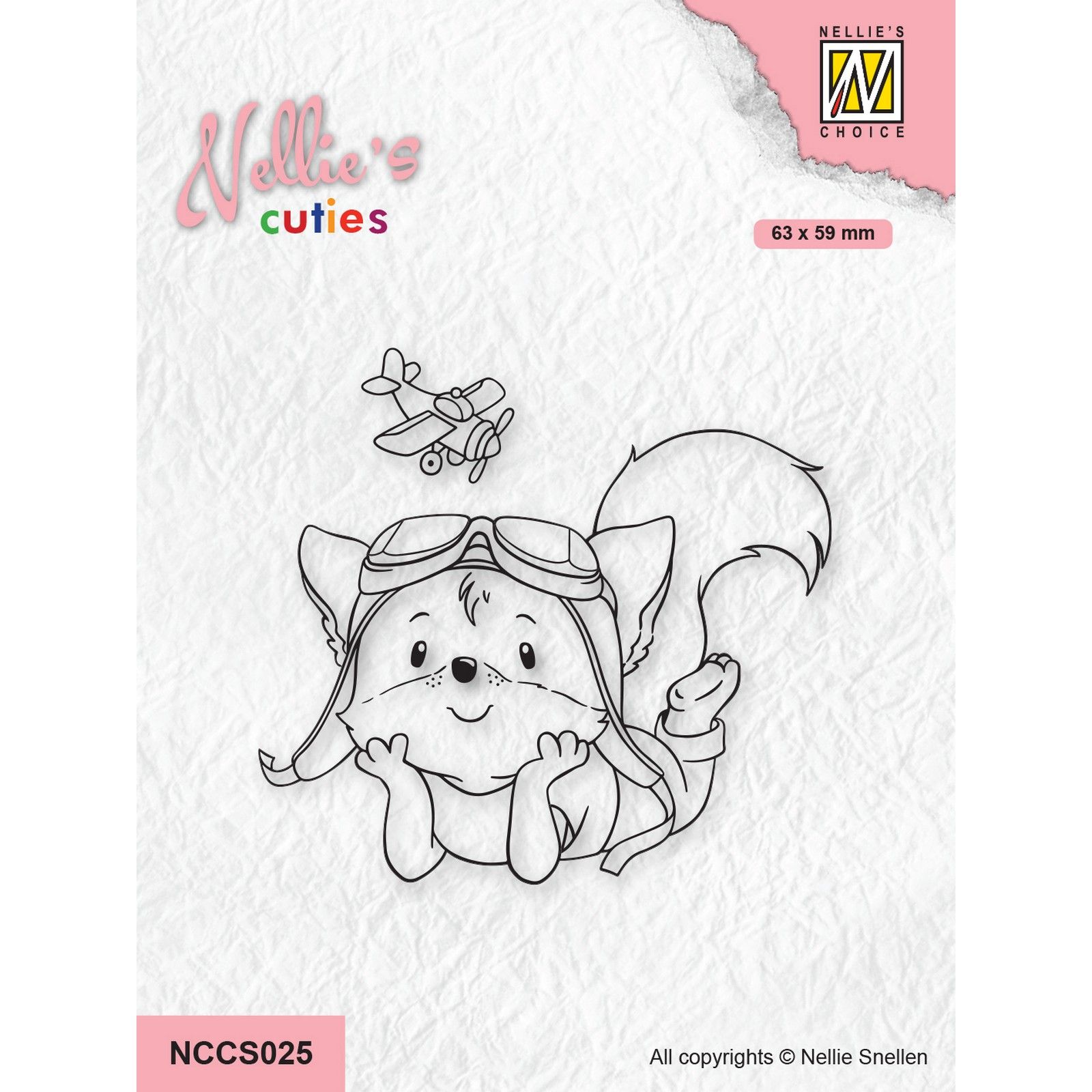 Nellie's Choice • Nellie's Cuties Clear Stamp Dreaming To Be A Pilot