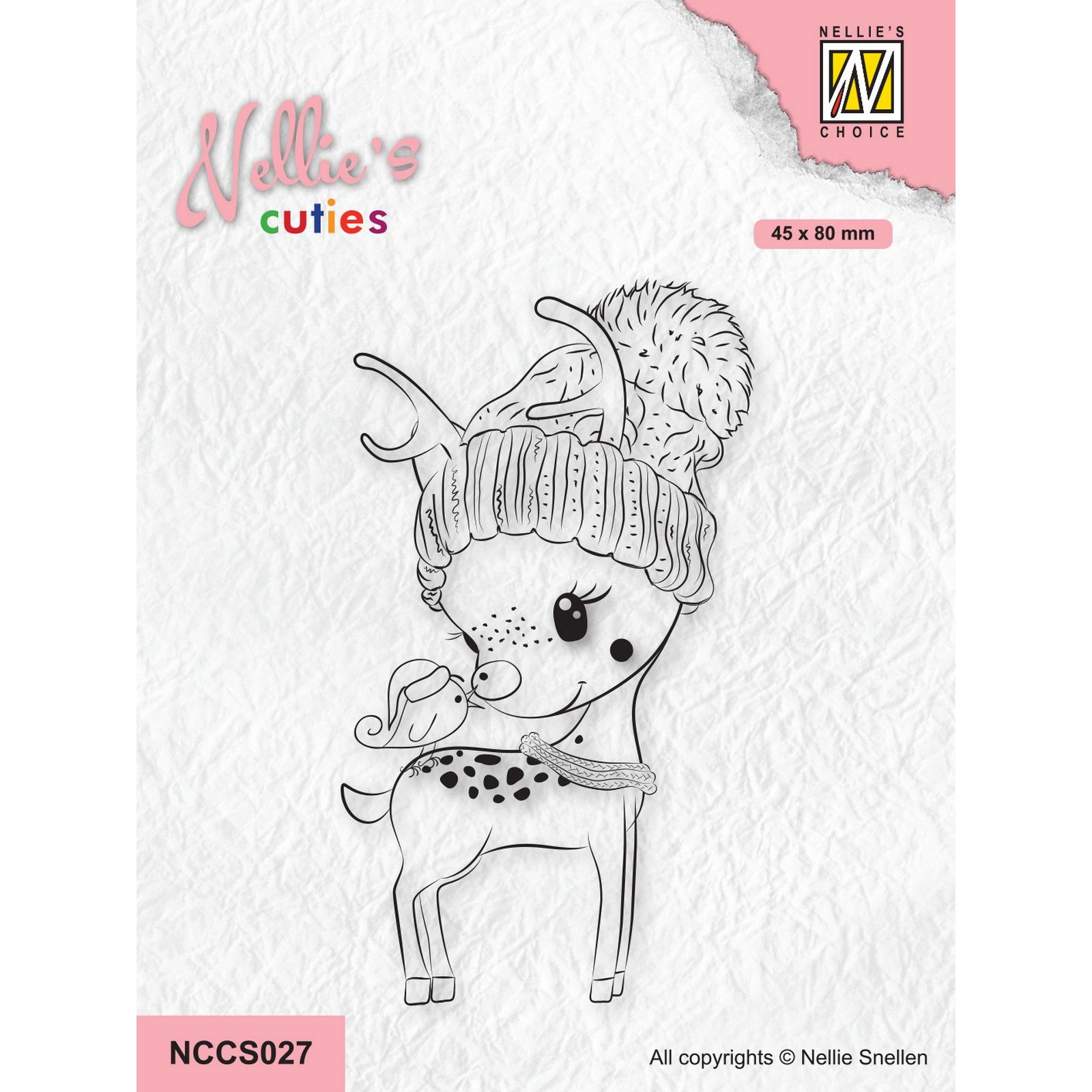 Nellie's Choice • Nellie's Cuties Clear Stamp Hi There, A Merry Christmas