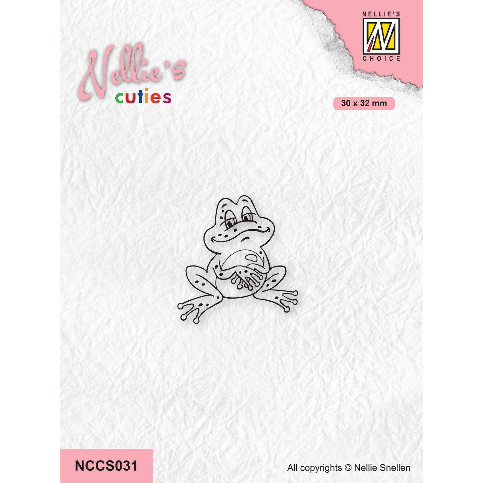 Nellie's Choice • Nellie's Cuties Clear Stempels Frog-1