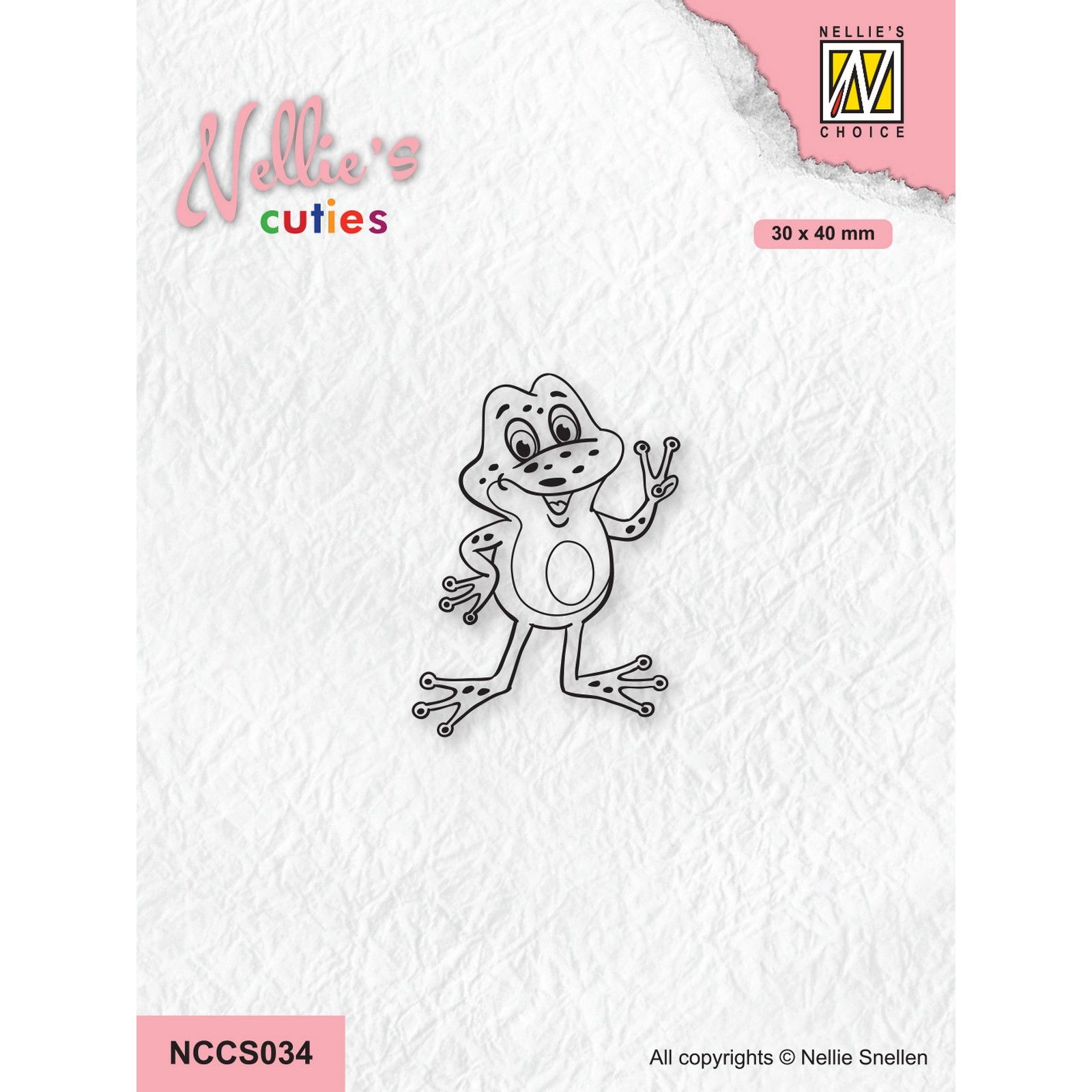 Nellie's Choice • Nellie's Cuties Clear Stamp Frog-4