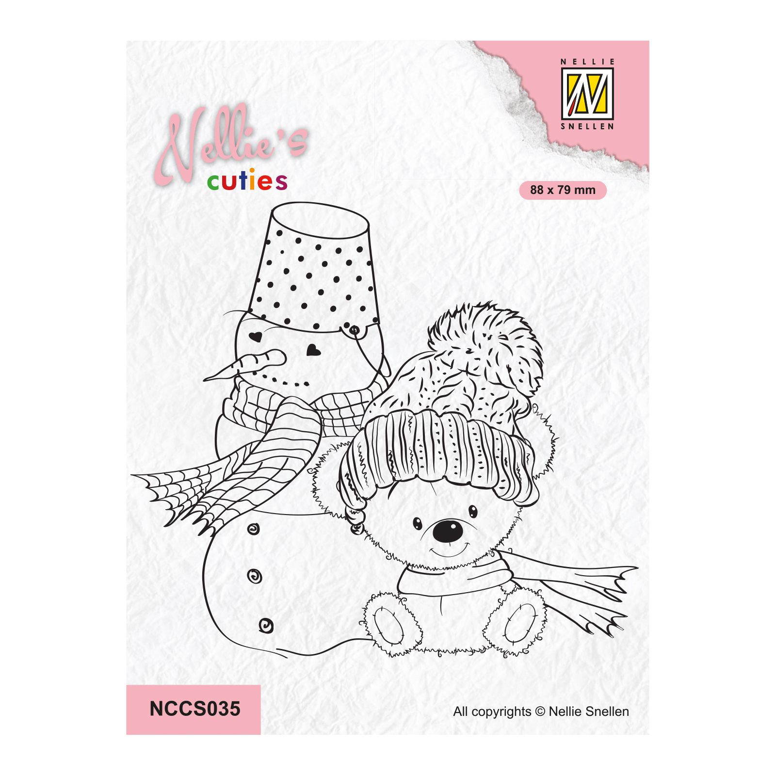 Nellie's Choice • Nellie's Cuties Clear Stempels Winterfriends