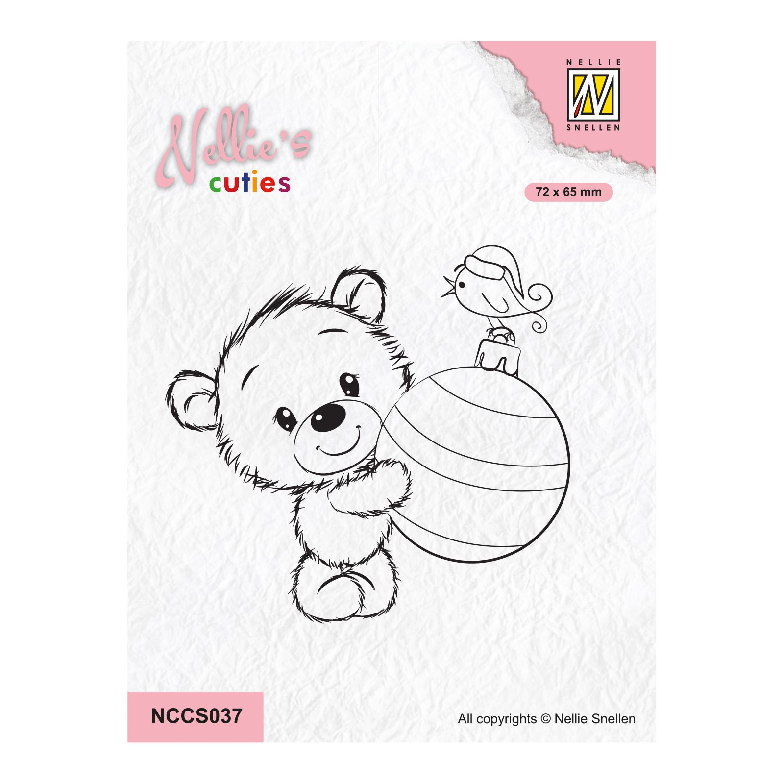 Nellie's Choice • Nellie's Cuties Clear Stamp Christmas Ball