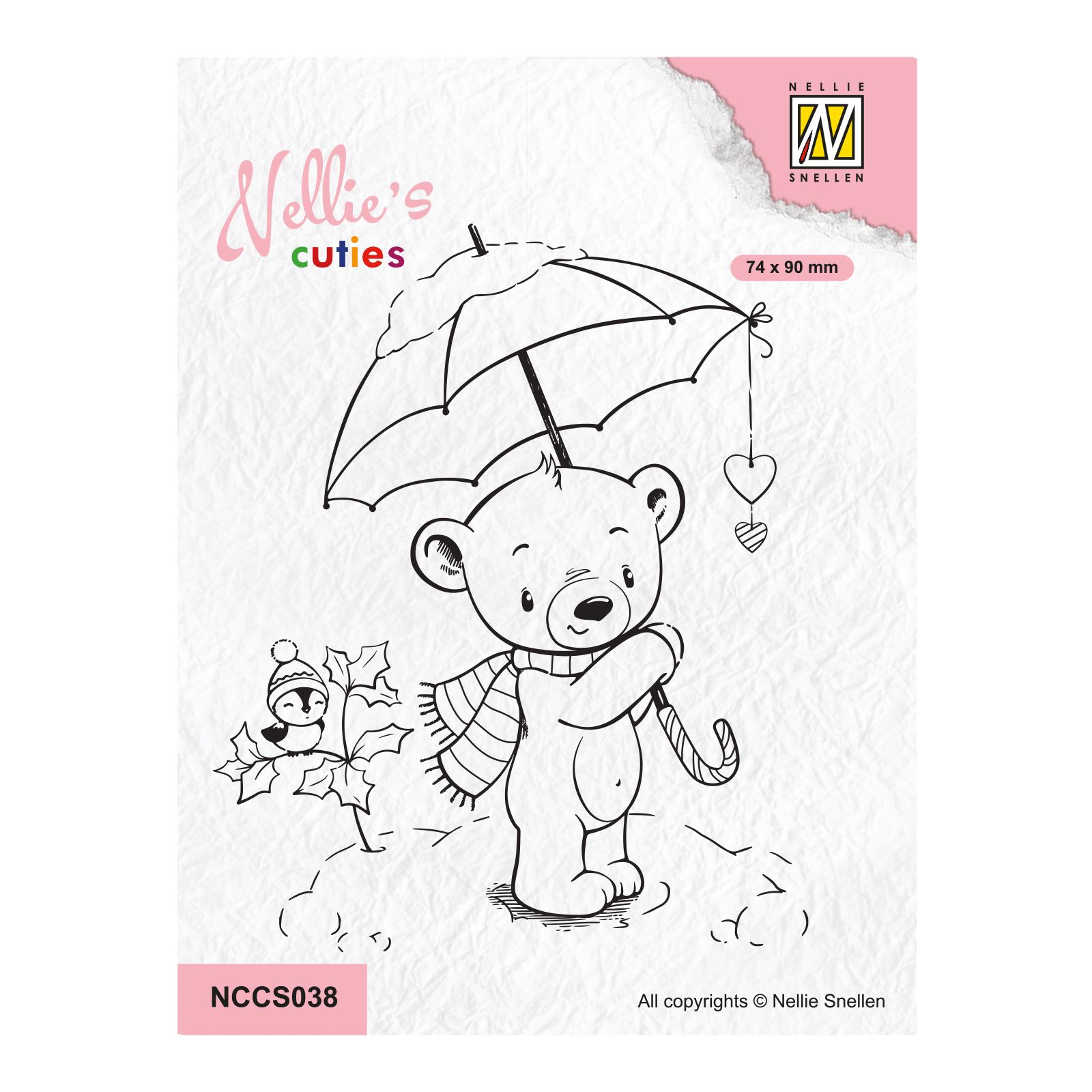 Nellie Snellen • Nellie's Cuties Clear Stamp Christmas Umbrella