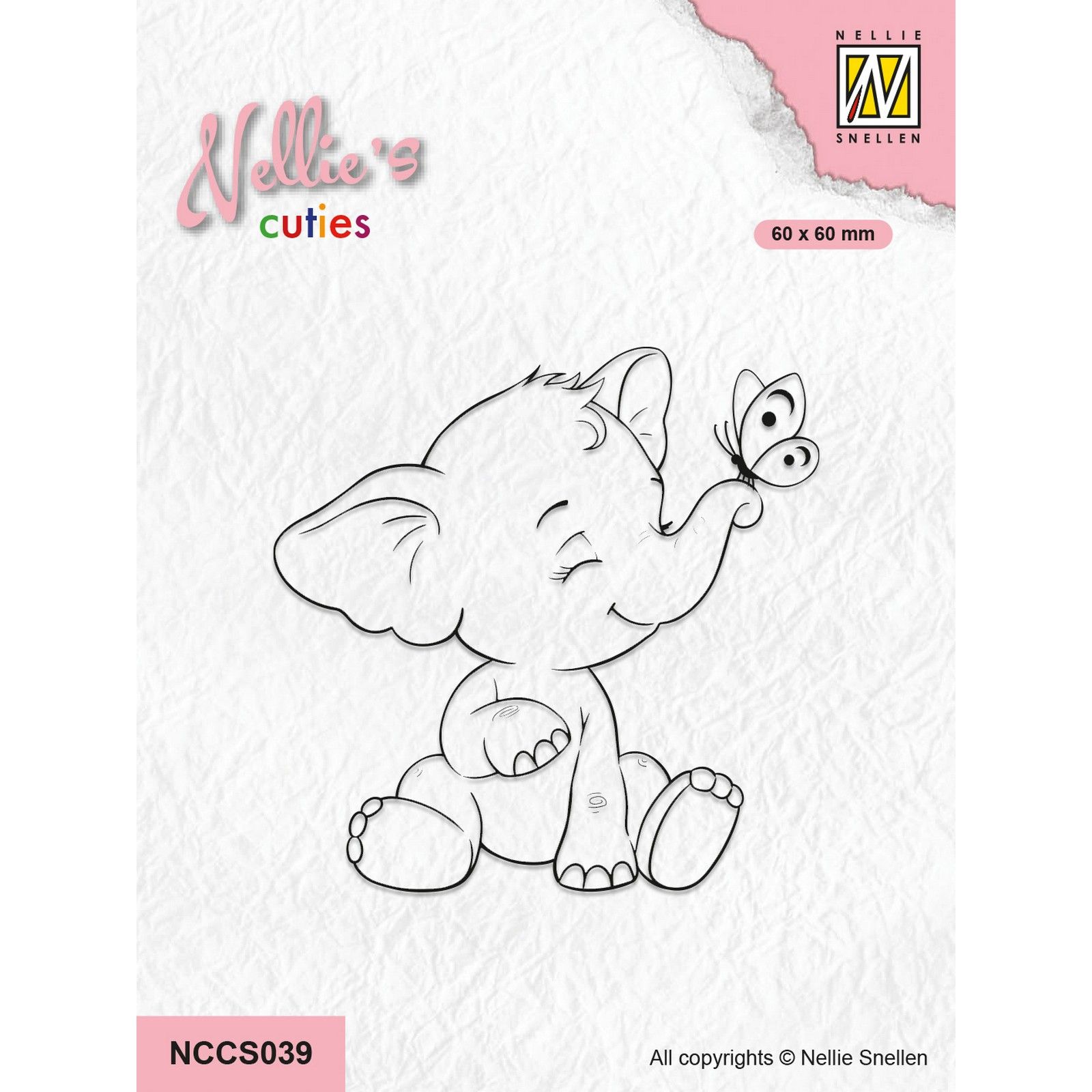 Nellie's Choice • Nellie's Cuties Clear Stamp Elephant