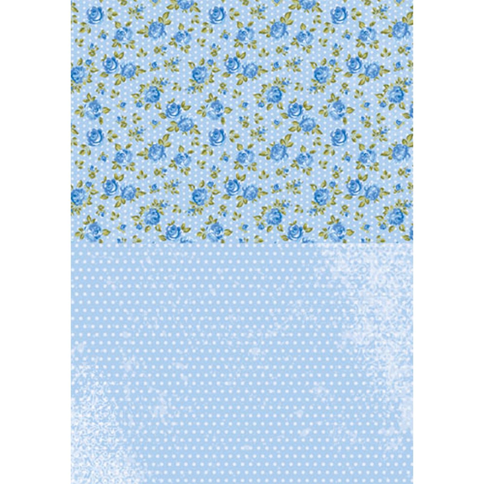 Nellie's Choice • Cutting Sheet Blue Roses