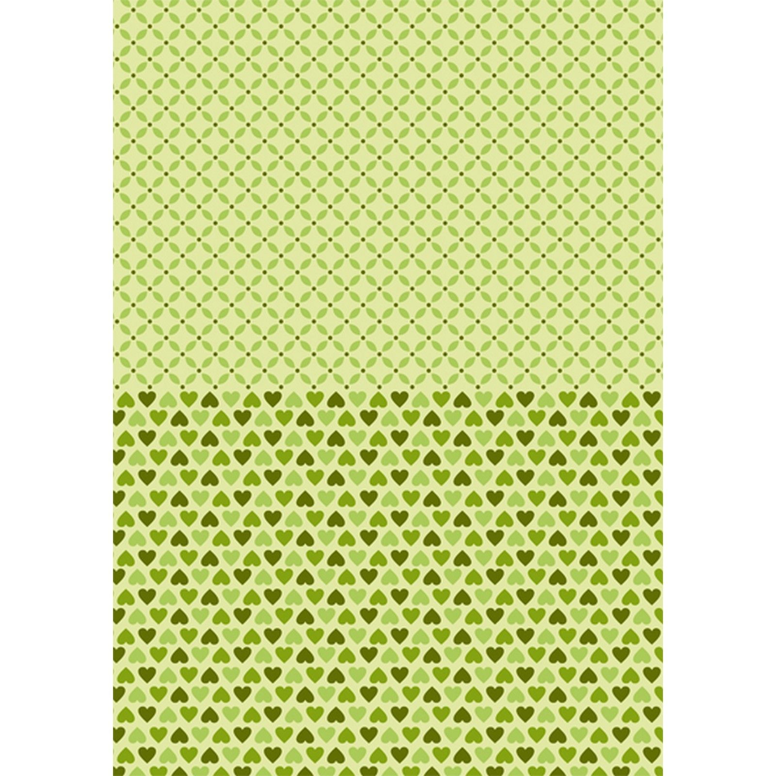 Nellie's Choice • Cutting Sheet Green Hearts