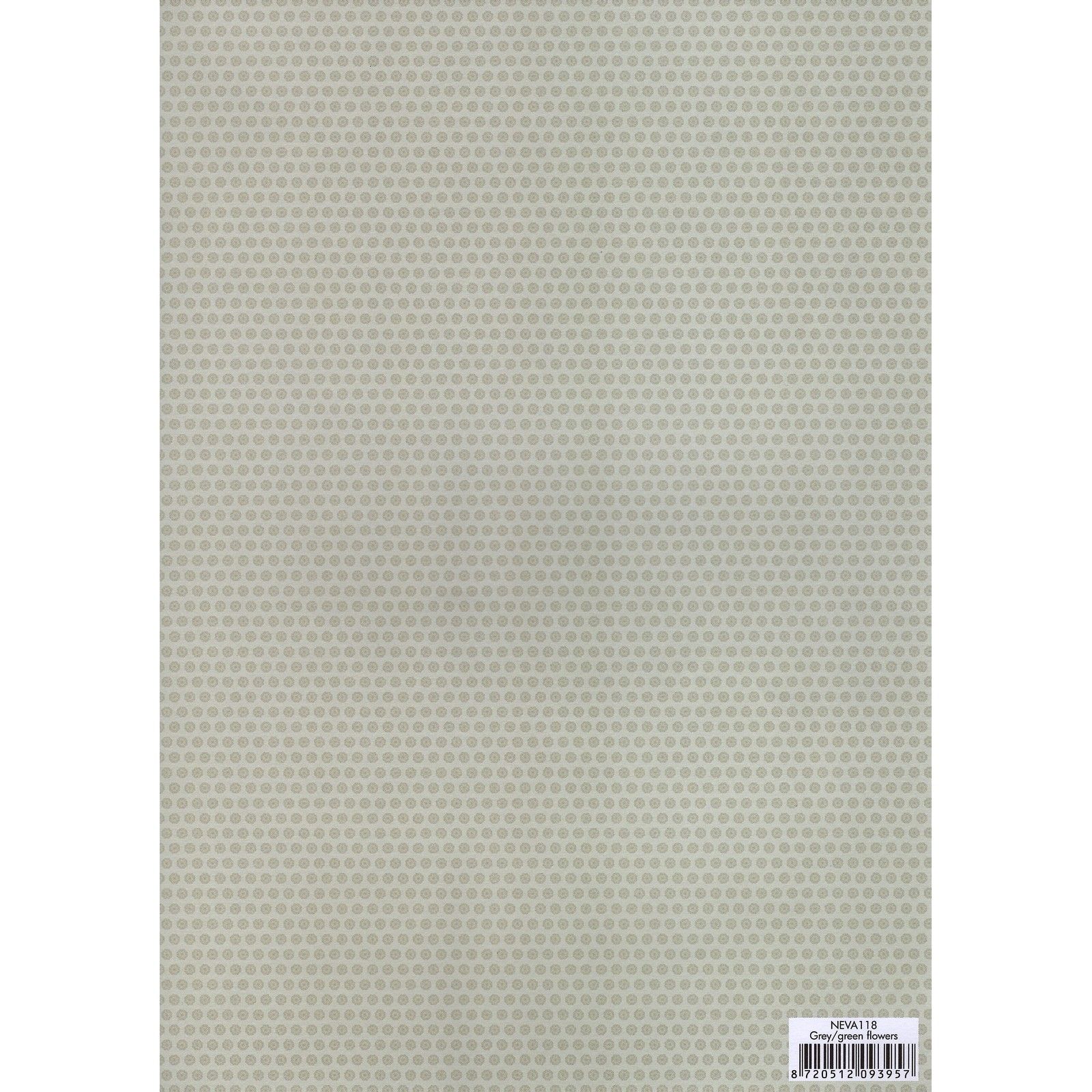 Nellie's Choice • Background Sheets Grey/Green Flowers