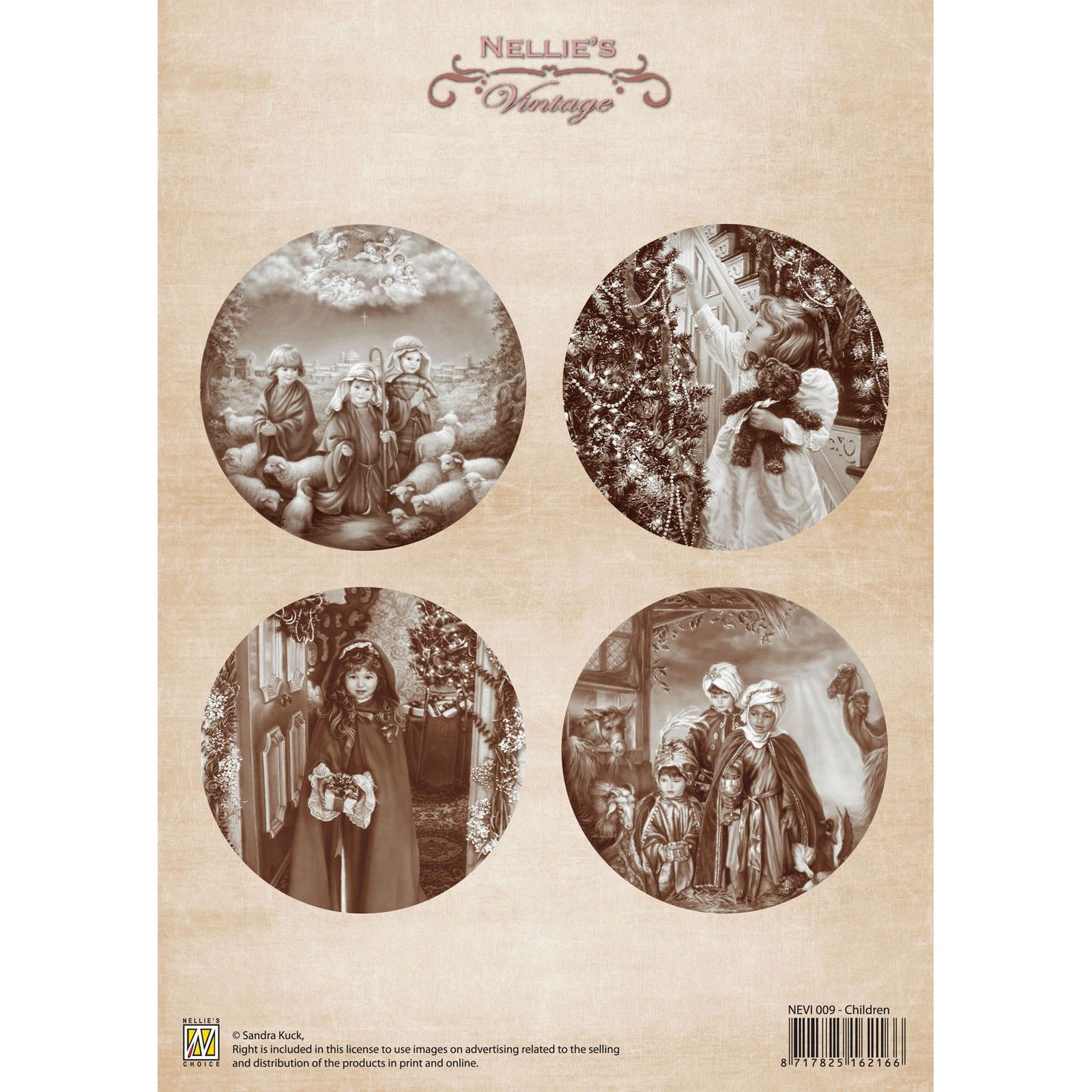 Nellie's Choice • Hoja De Corte Christmas Vintage Children