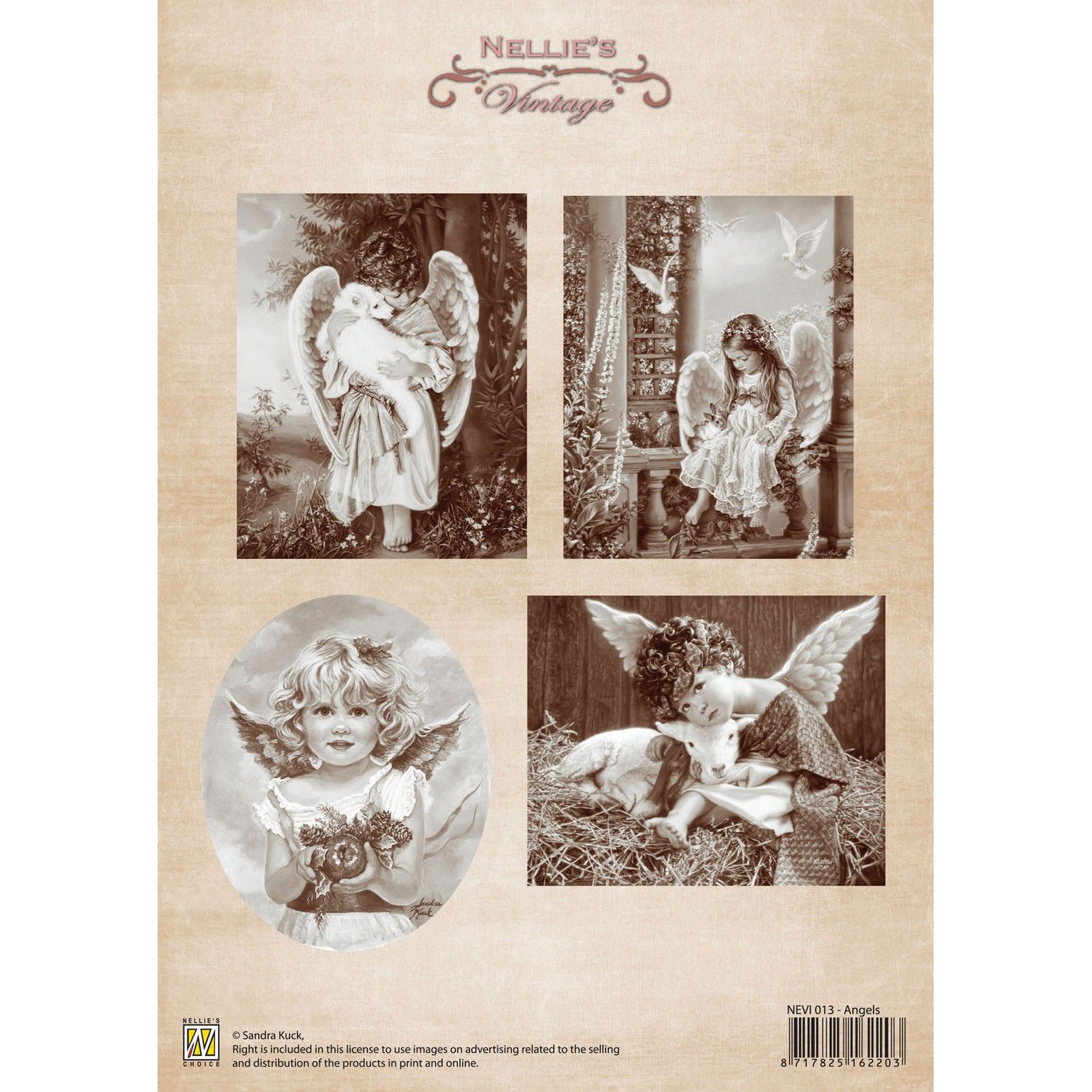 Nellie's Choice • Foglio Di Taglio Christmas Vintage Angels