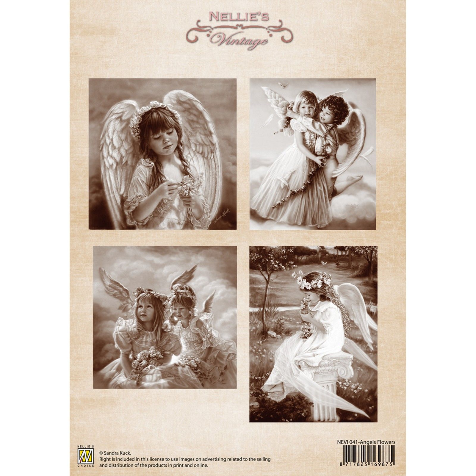 Nellie's Choice • Foglio Di Taglio Vintage Angel Flower