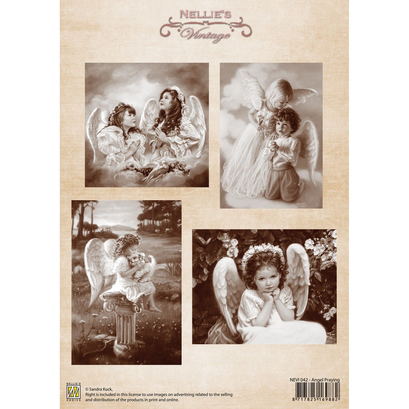 Nellie's Choice • Foglio Di Taglio Vintage Angel Praying