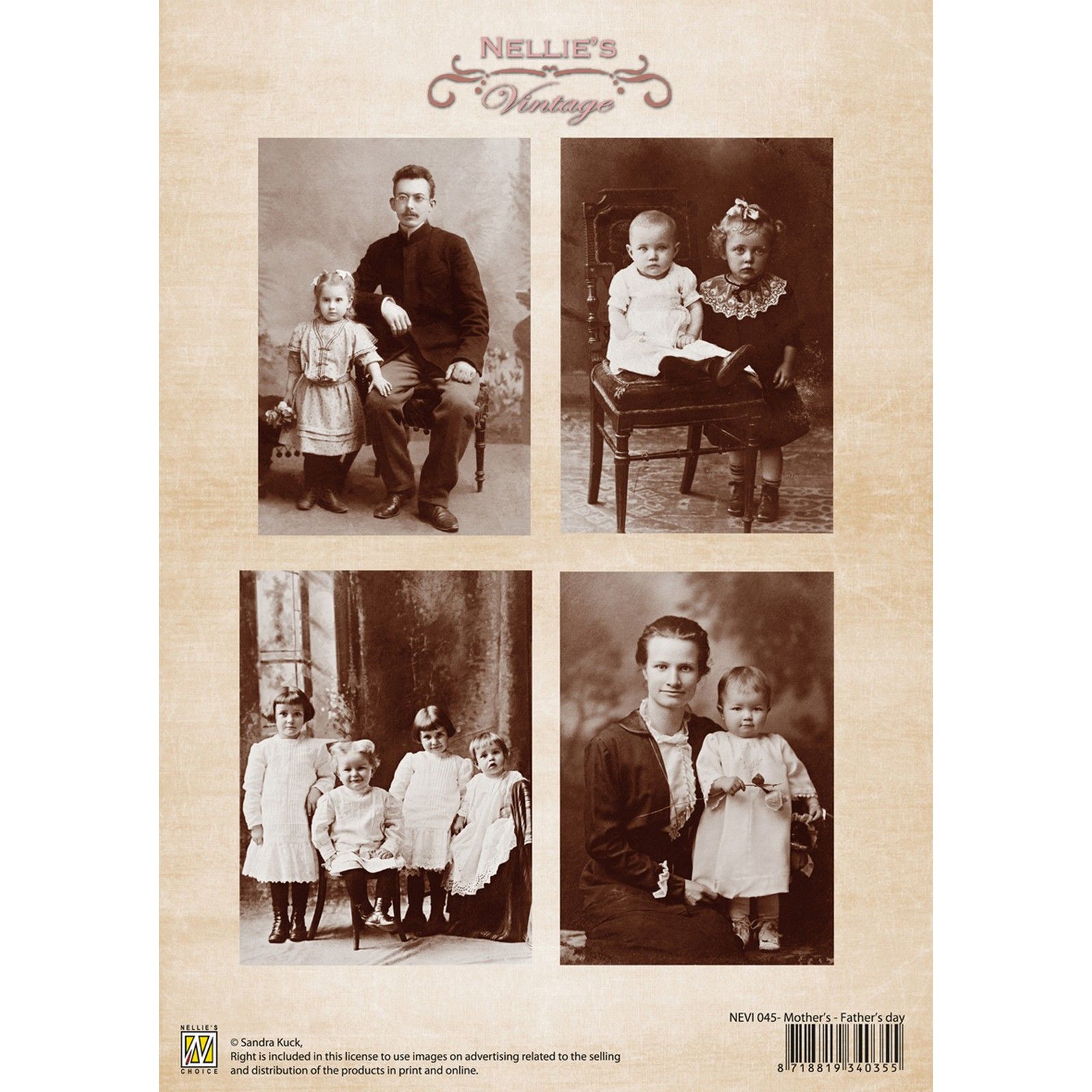 Nellie's Choice • Schneideblatt Vintage Mother's - Father's Day