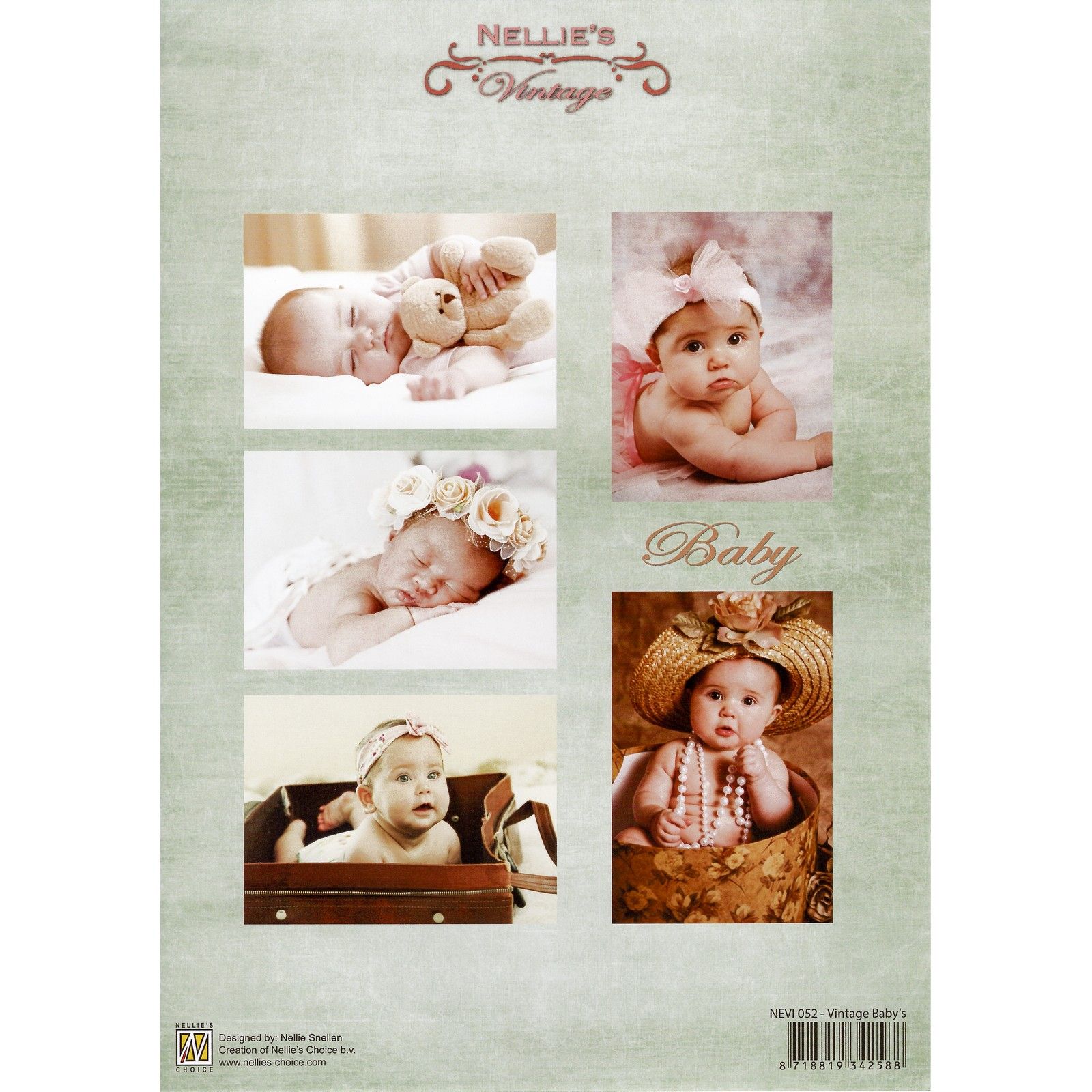 Nellie's Choice • Vintage Feuille de découpe Feuille Vintage Baby'S A4