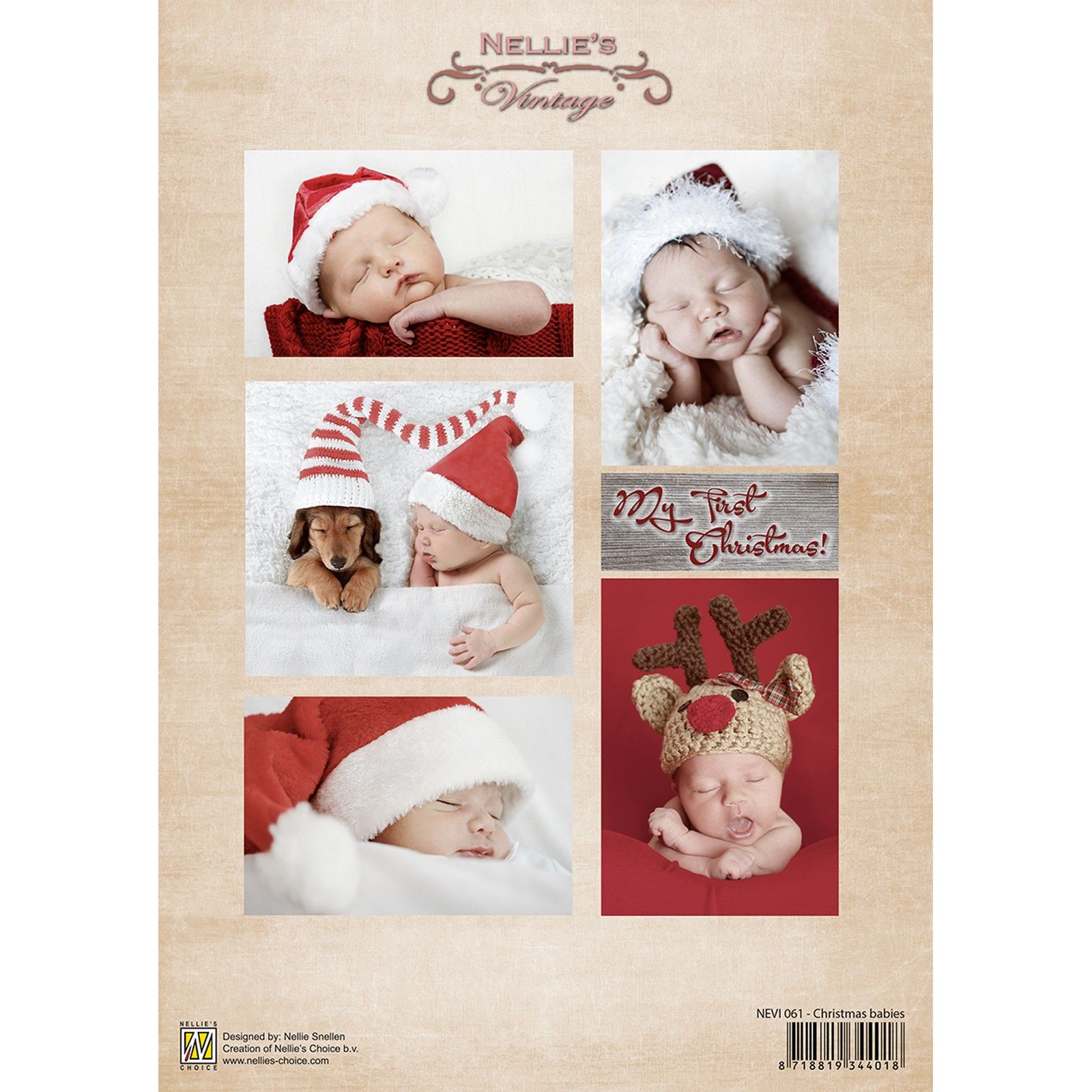 Nellie's Choice • Foglio Di Taglio Vintage Christmas Babies