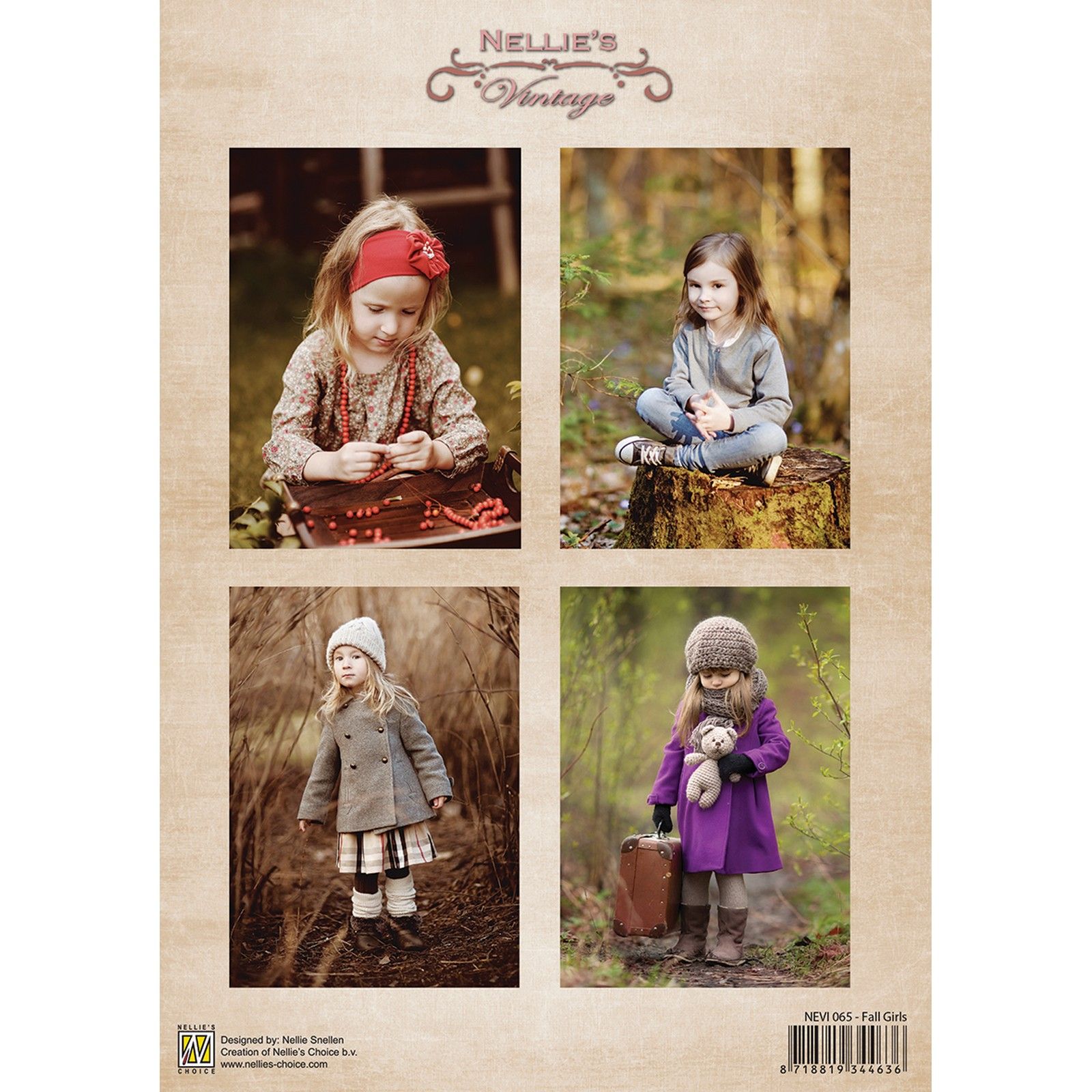 Nellie's Choice • Feuille De Découpage Vintage Fall Girls