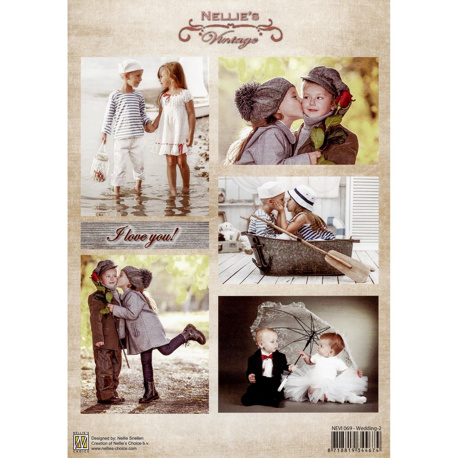 Nellie's Choice • Vintage Hoja de corte Hoja Wedding-2 A4