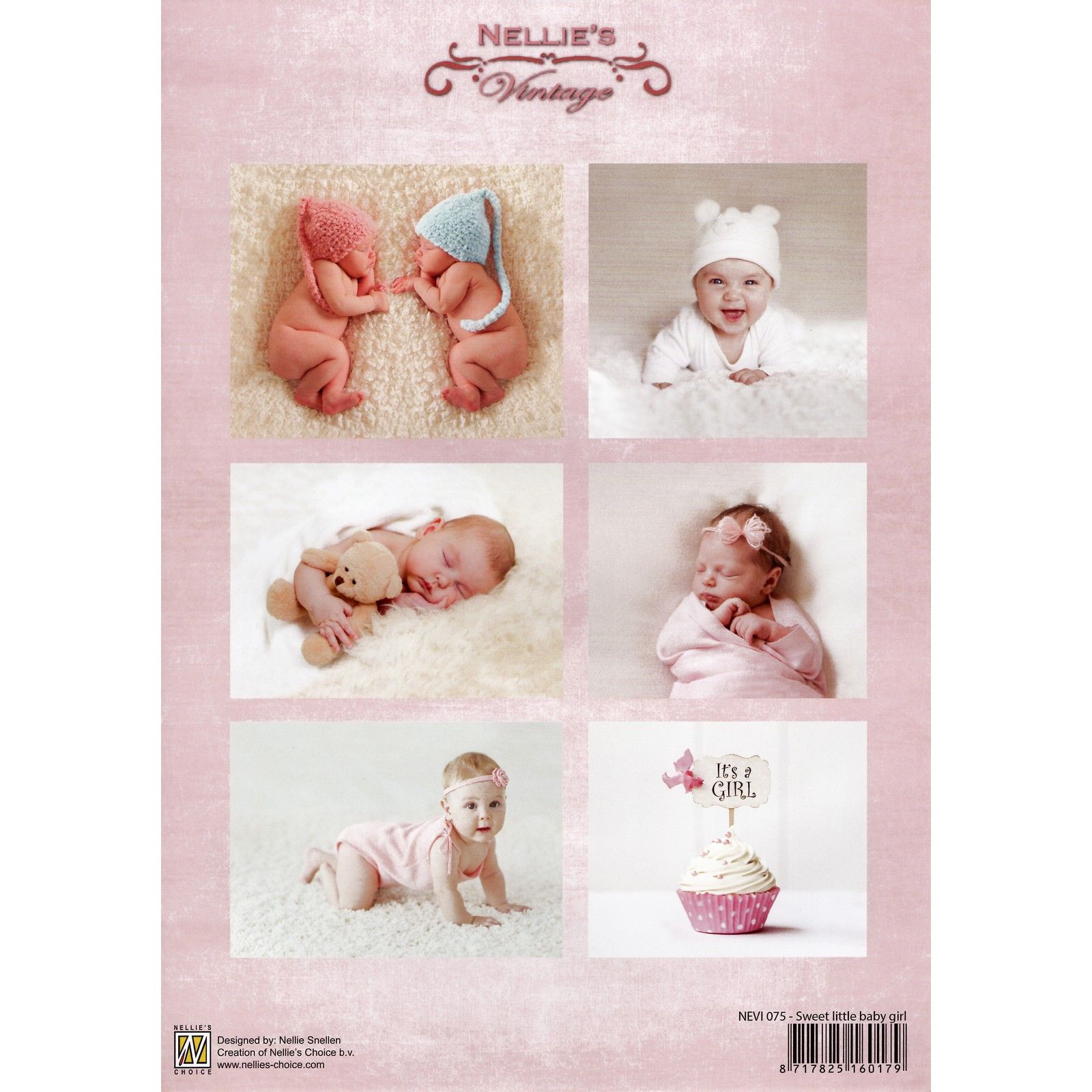 Nellie's Choice • Vintage Feuille de découpe Sweet Little Baby Girl