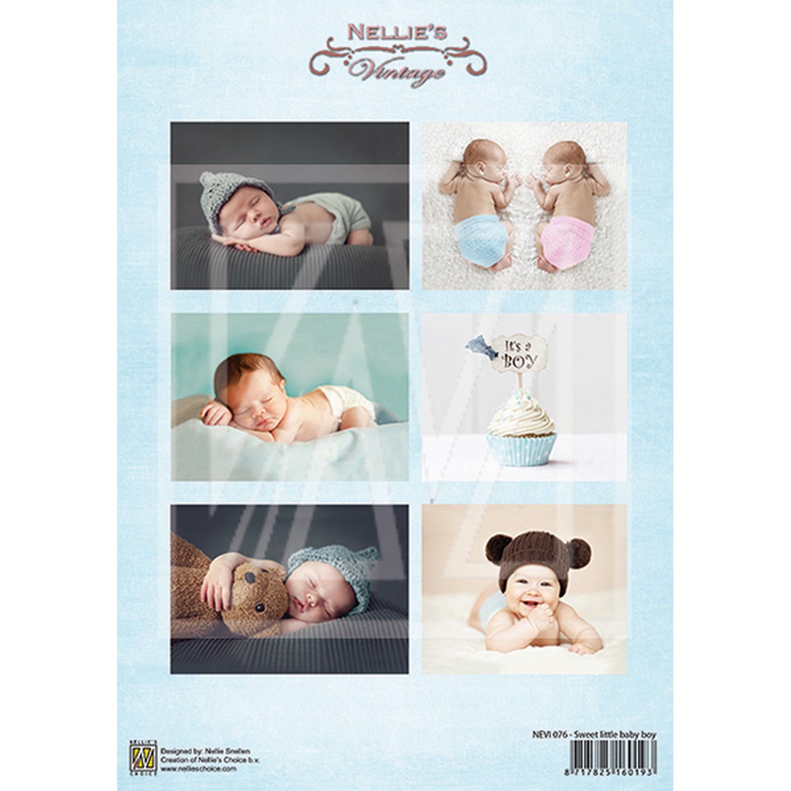 Nellie's Choice • Vintage Decoupage Baby A4