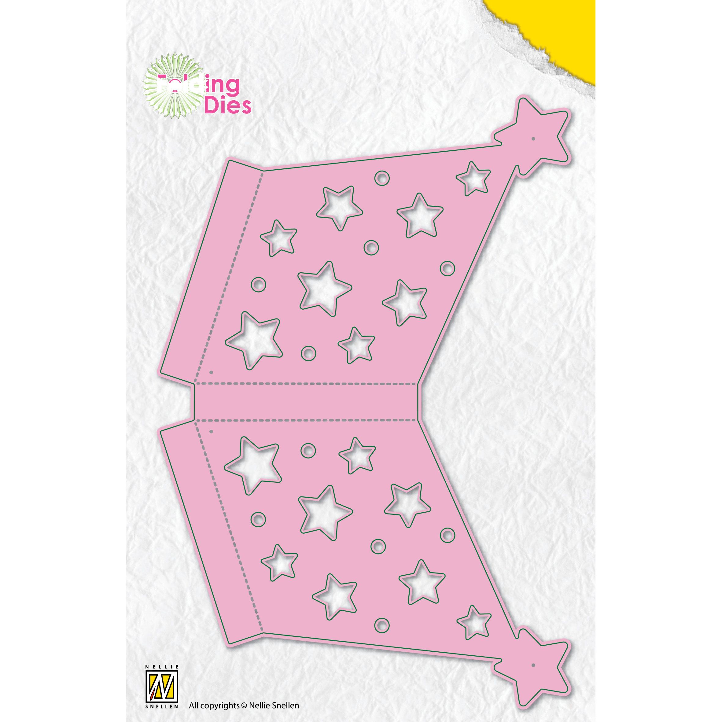 Nellie's Choice • Folding Die Kerst Ster 8,6x6,2cm