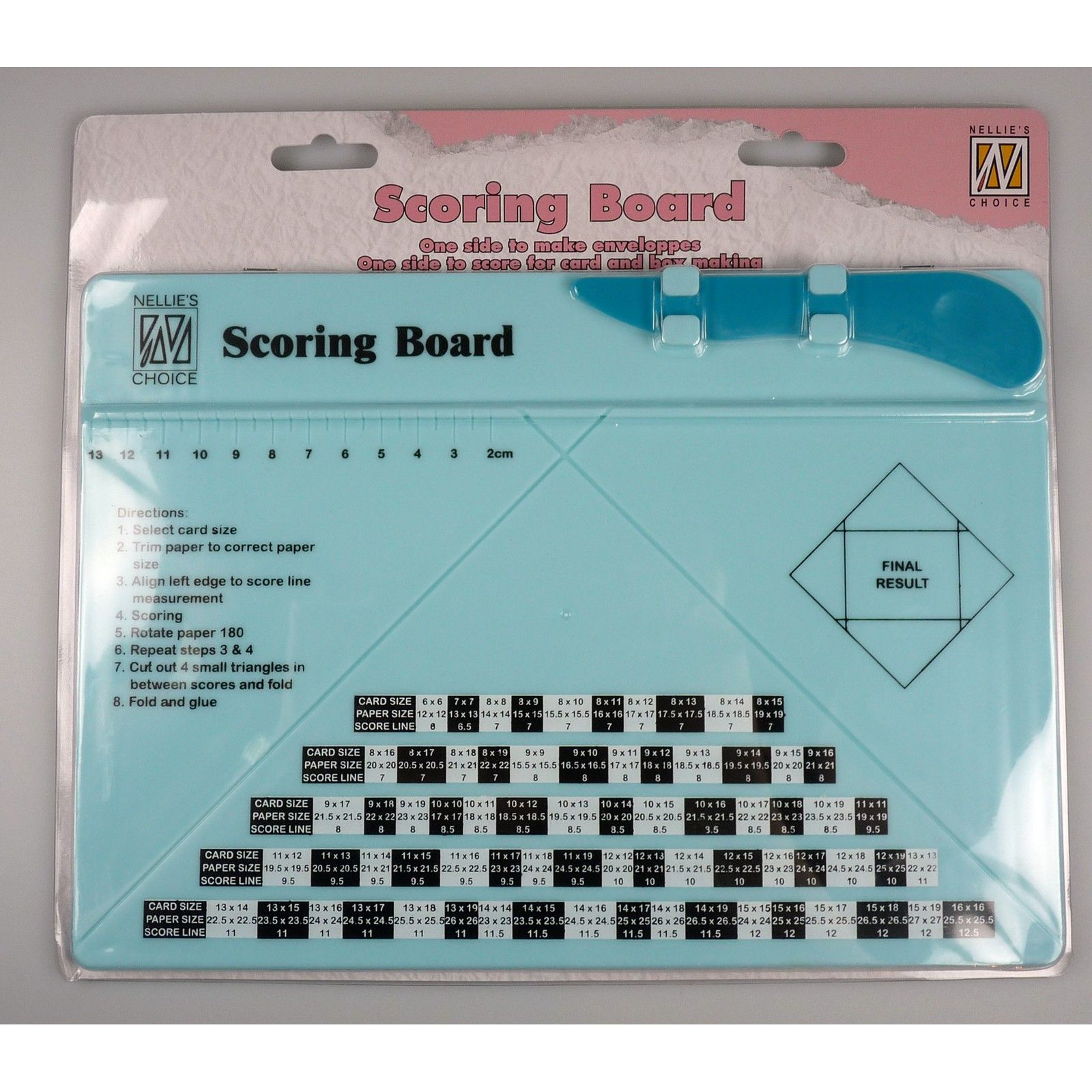 Nellie's Choice • Folding Tool Nellie's Scoringboard (cm-Scale)