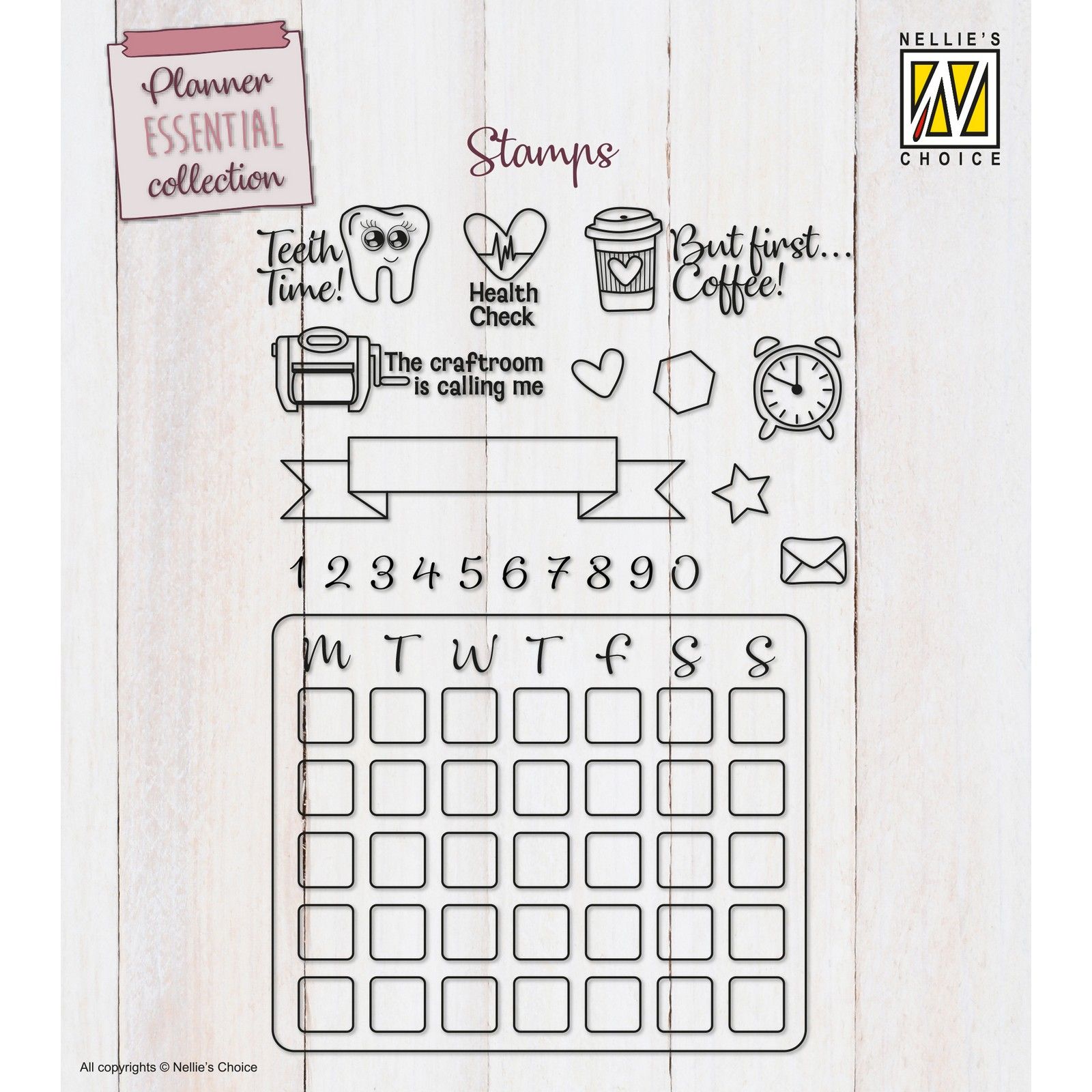 Nellie's Choice • Clear Stamps Plan It 22pcs