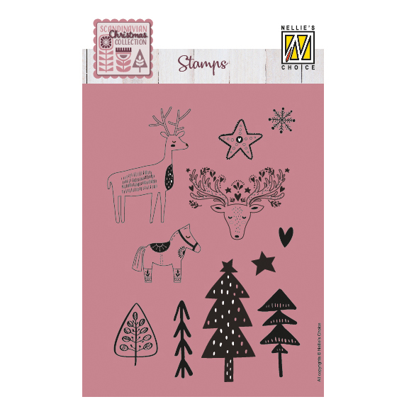 Nellie's Choice • Clear Stamps Scandinavian Scenery 11pcs