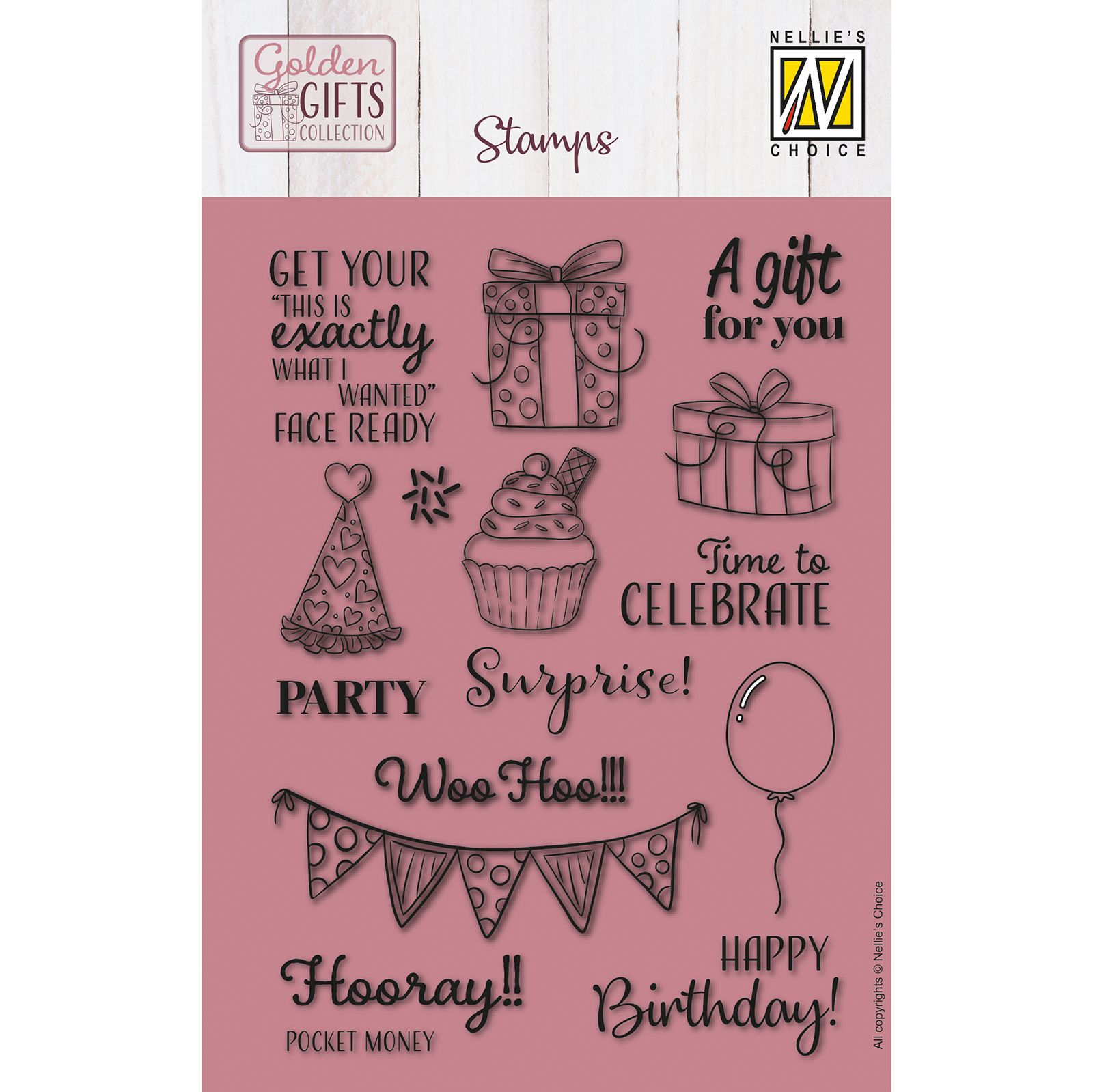 Nellie's Choice • Clear Stamp Set Celebrations