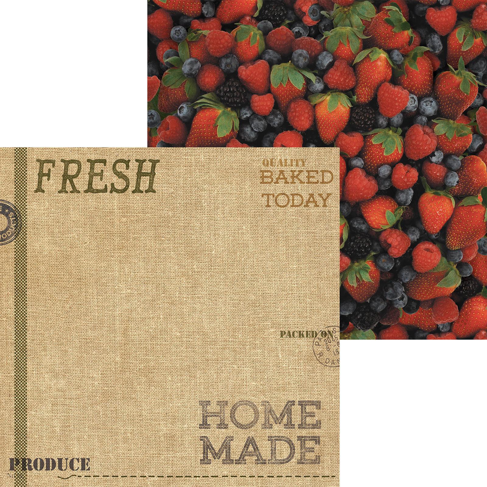 Kaisercraft • Bon appetit double-sided 12x12" Fresh