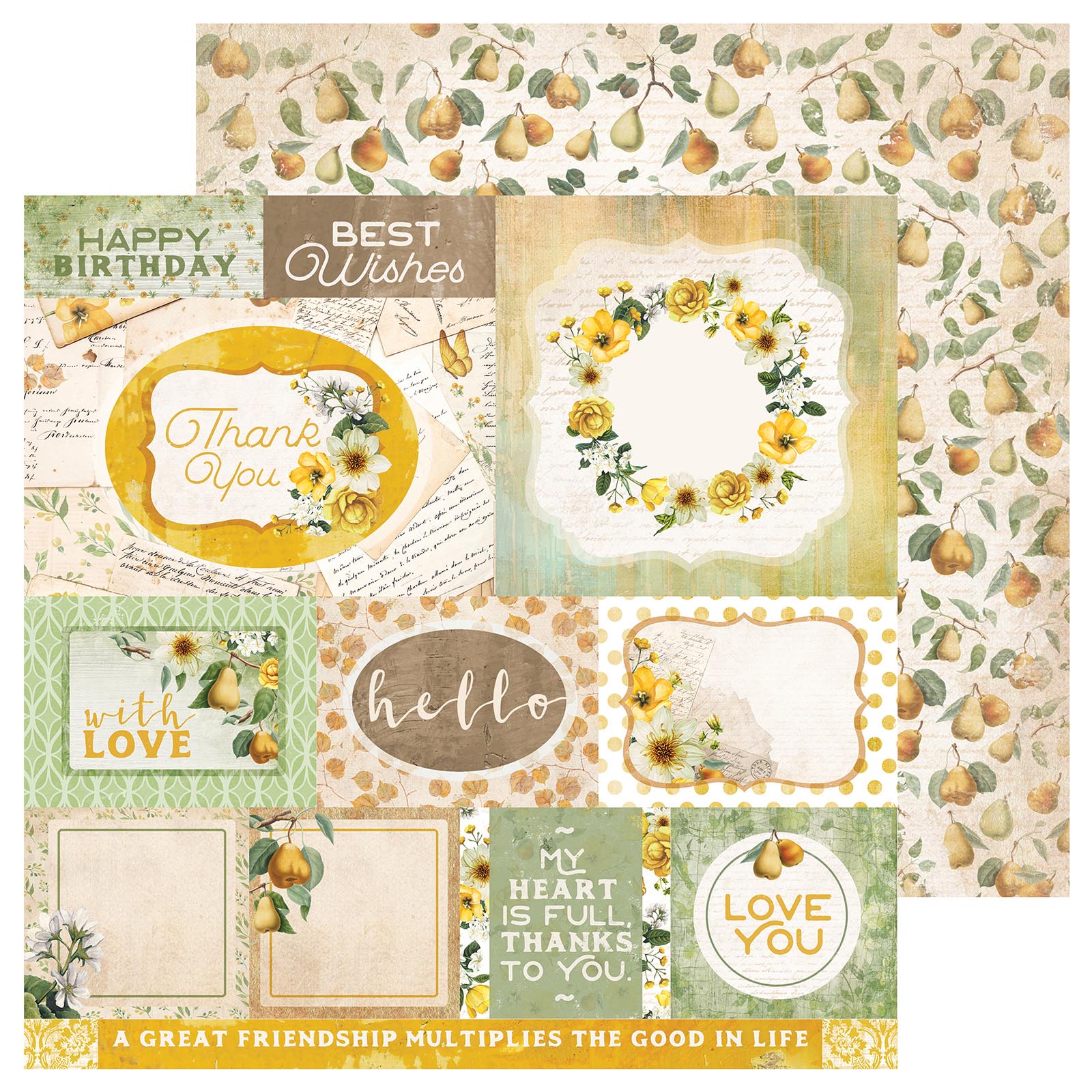 Kaisercraft • Golden grove double-sided 12x12" Thoughtful