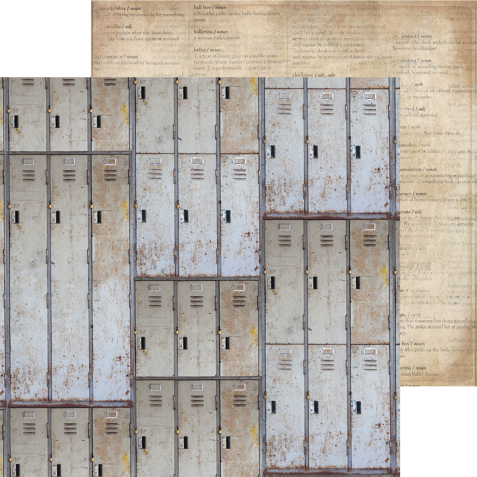 Kaisercraft • Paper 30,5x30,5cm Documented Lockers